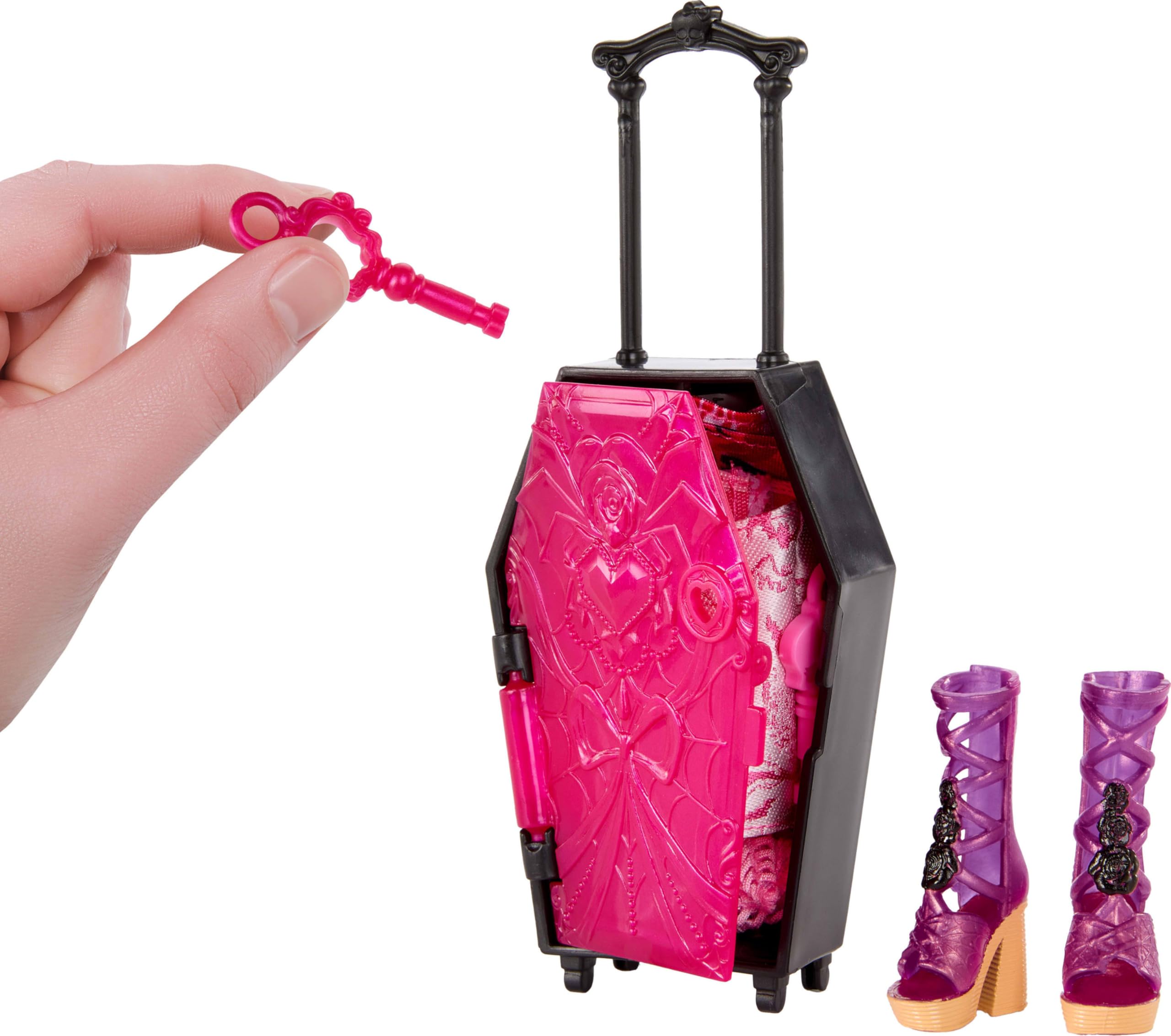 Monster High Skulltimate Secrets Draculaura Doll & Accessories Set - Destination: Gore-geous Oasis Playset 5