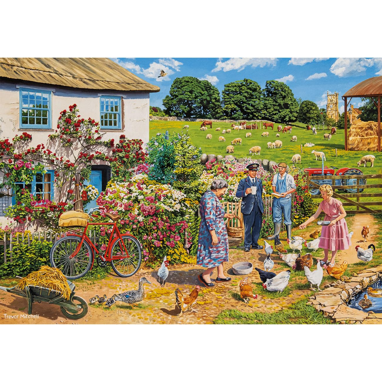Gibsons Daily Deliveries Jigsaw Puzzle Set - 4 x 500 Pieces | Trevor Mitchell Art 6