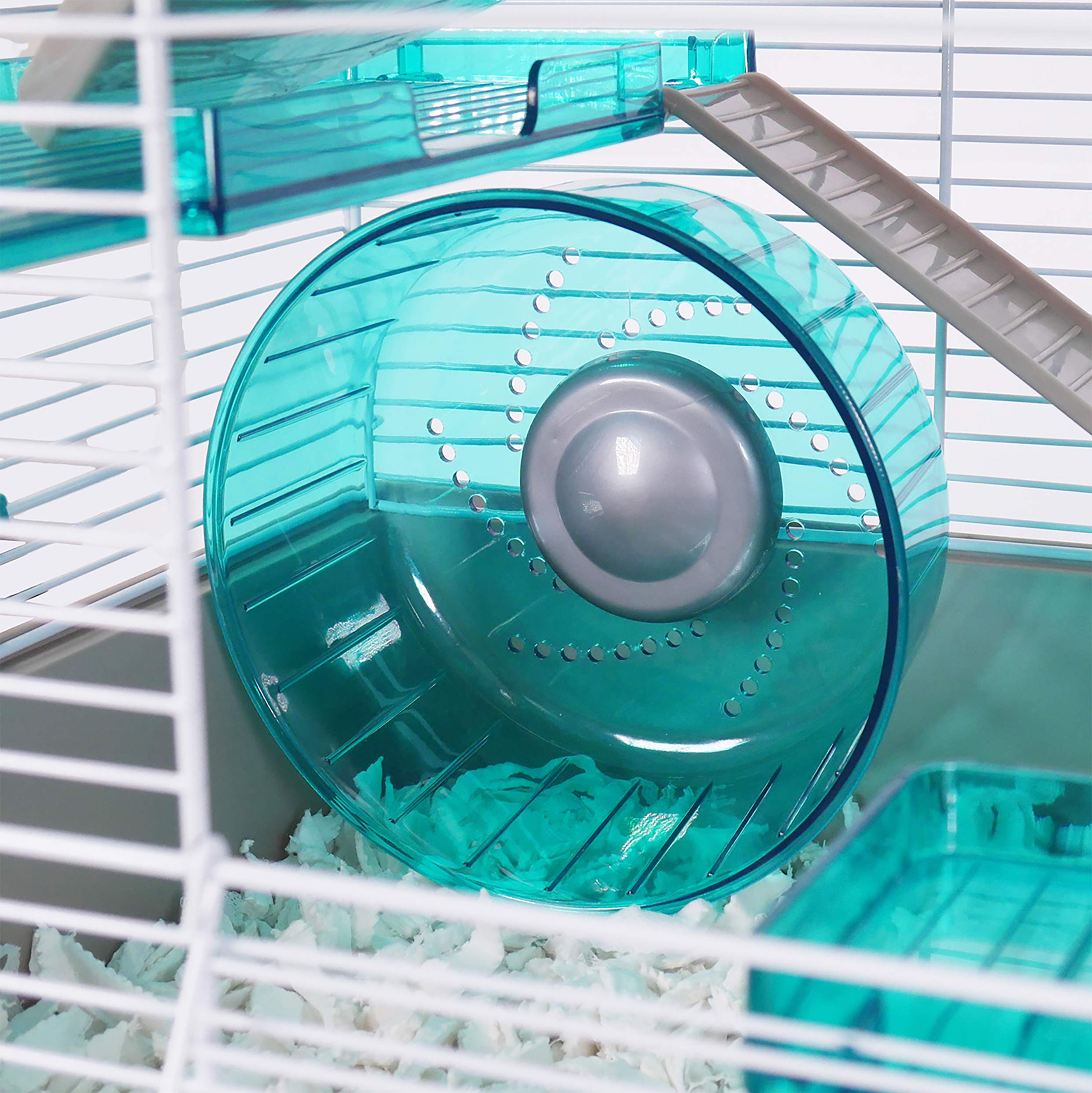 Rosewood Pico Exercise Wheel for Hamsters - 17cm Diameter | Silent | Teal
