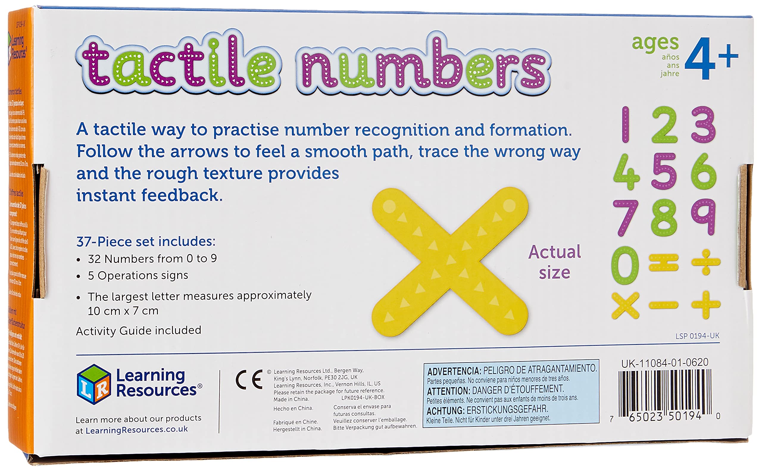 Learning Resources Tactile Numbers & Operations - Sensory Math Learning for Ages 4+ 9