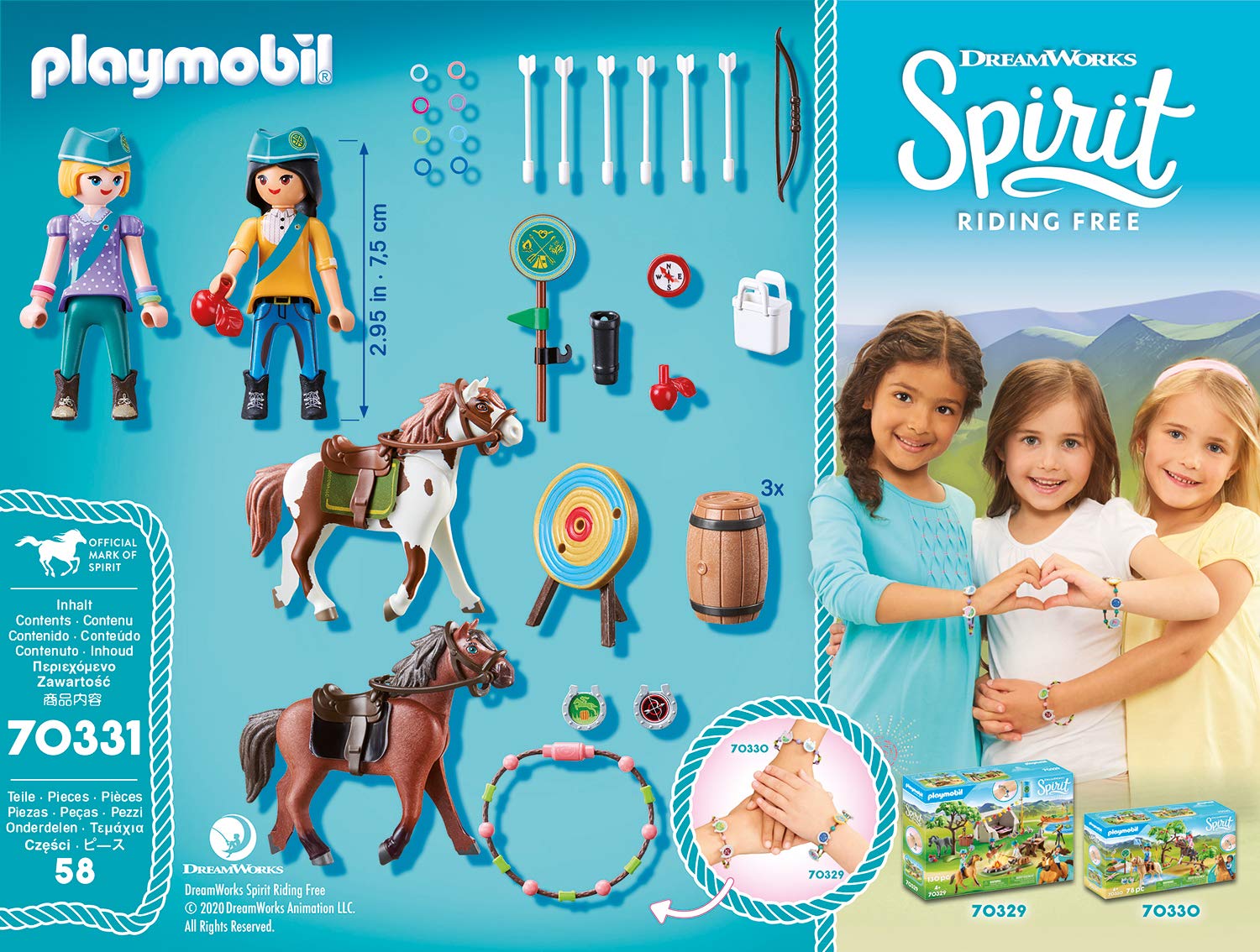 PLAYMOBIL DreamWorks Spirit 70331 Giocattolo Avventura all'aperto, Multicolore, 248 x 44 x 187 mm 3