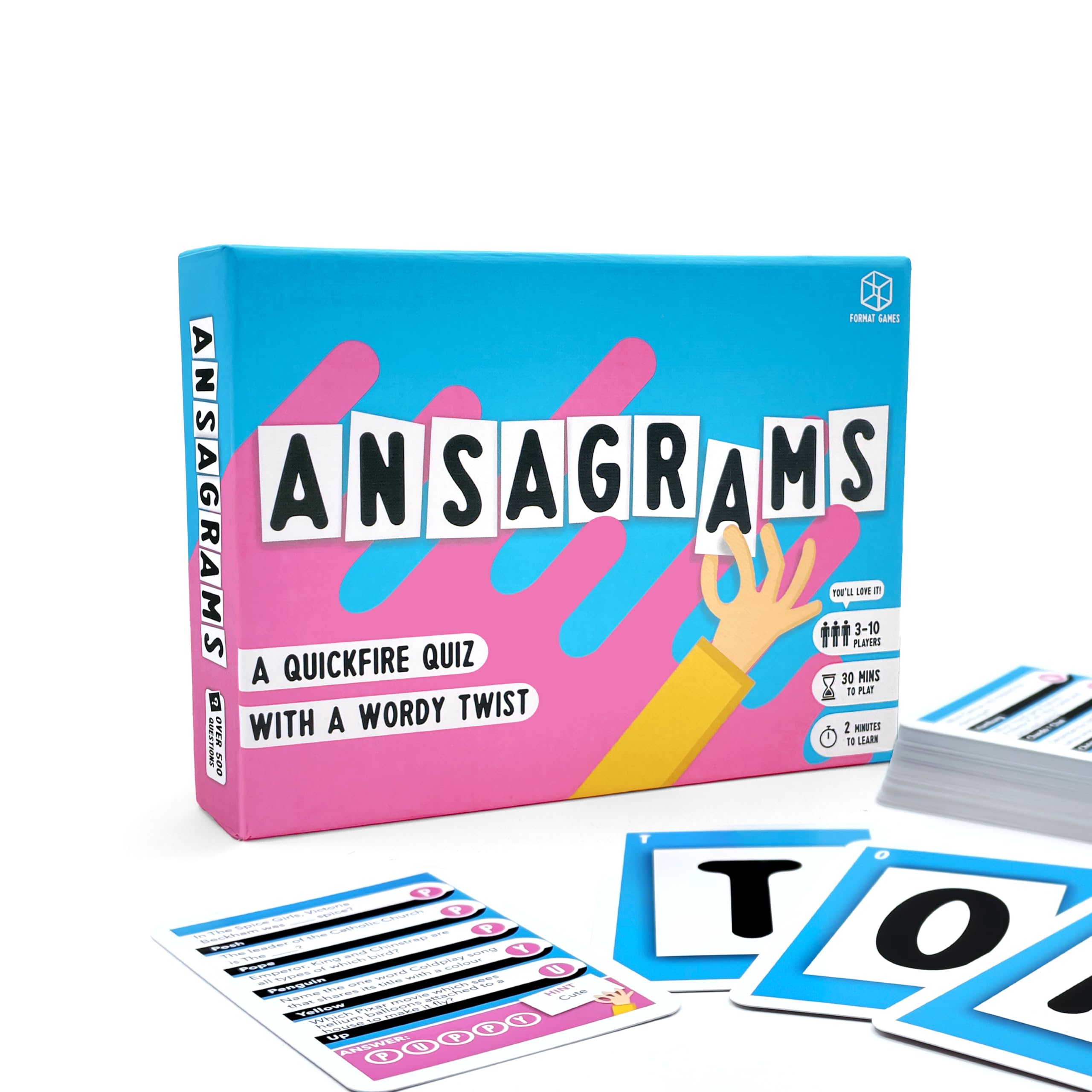 Format Games Ansagrams Trivia Card Game