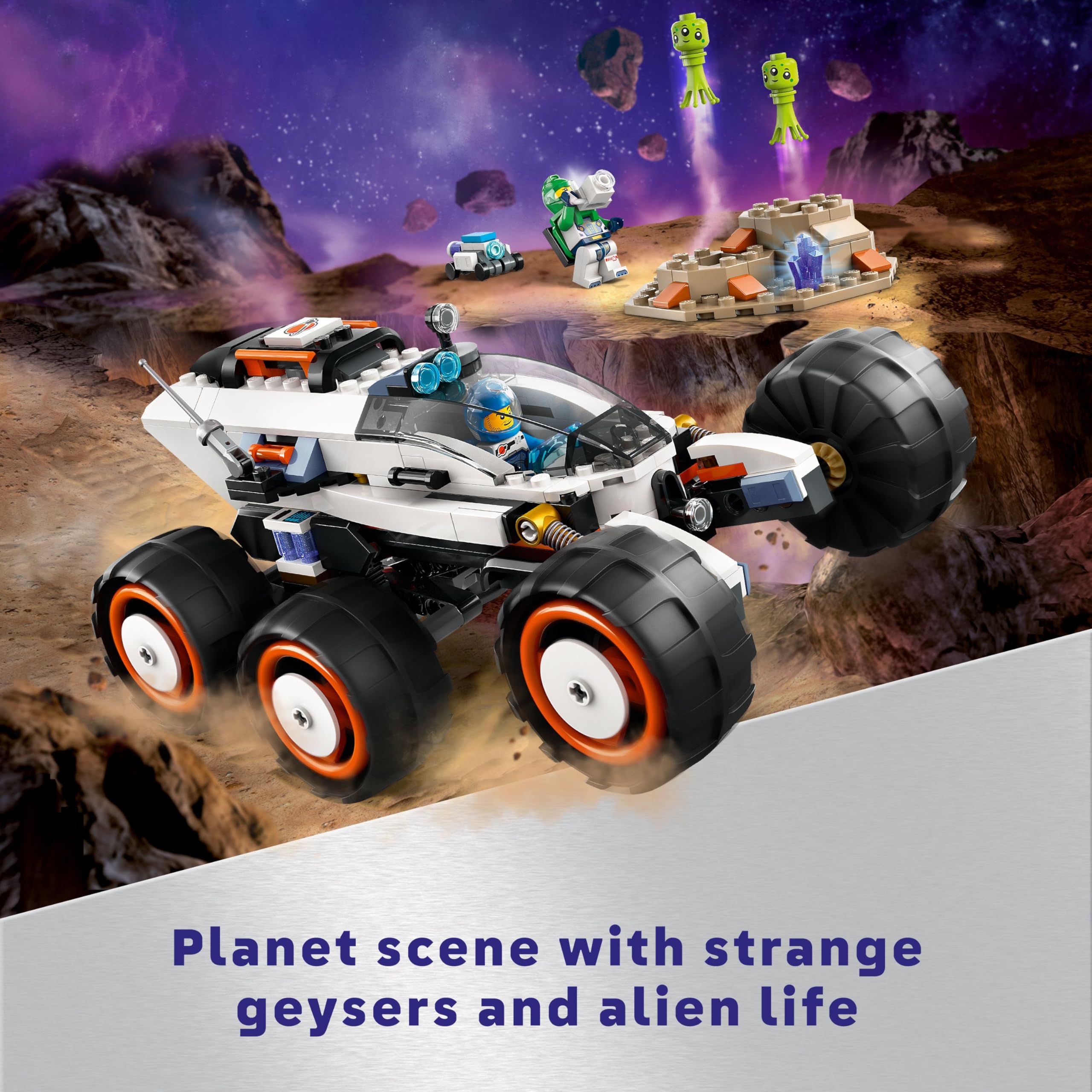 LEGO City Space Explorer Rover and Alien Life Building Set - 311-Piece Playset for Ages 6+ 12