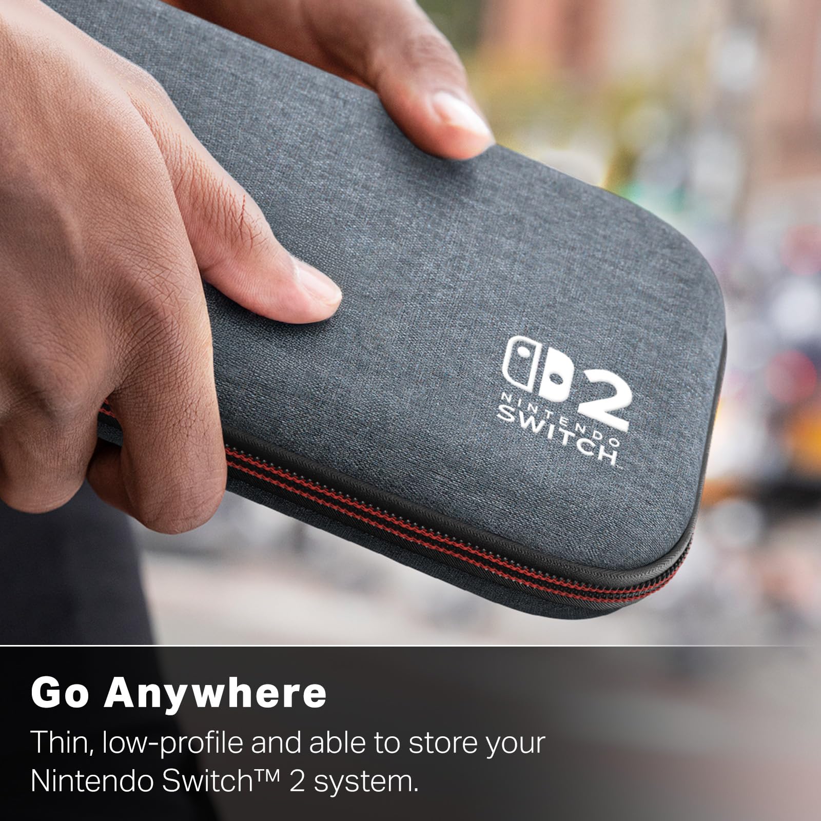PowerA Slim Case for Nintendo Switch 2 - Grey, Officially Licensed, Protect 9