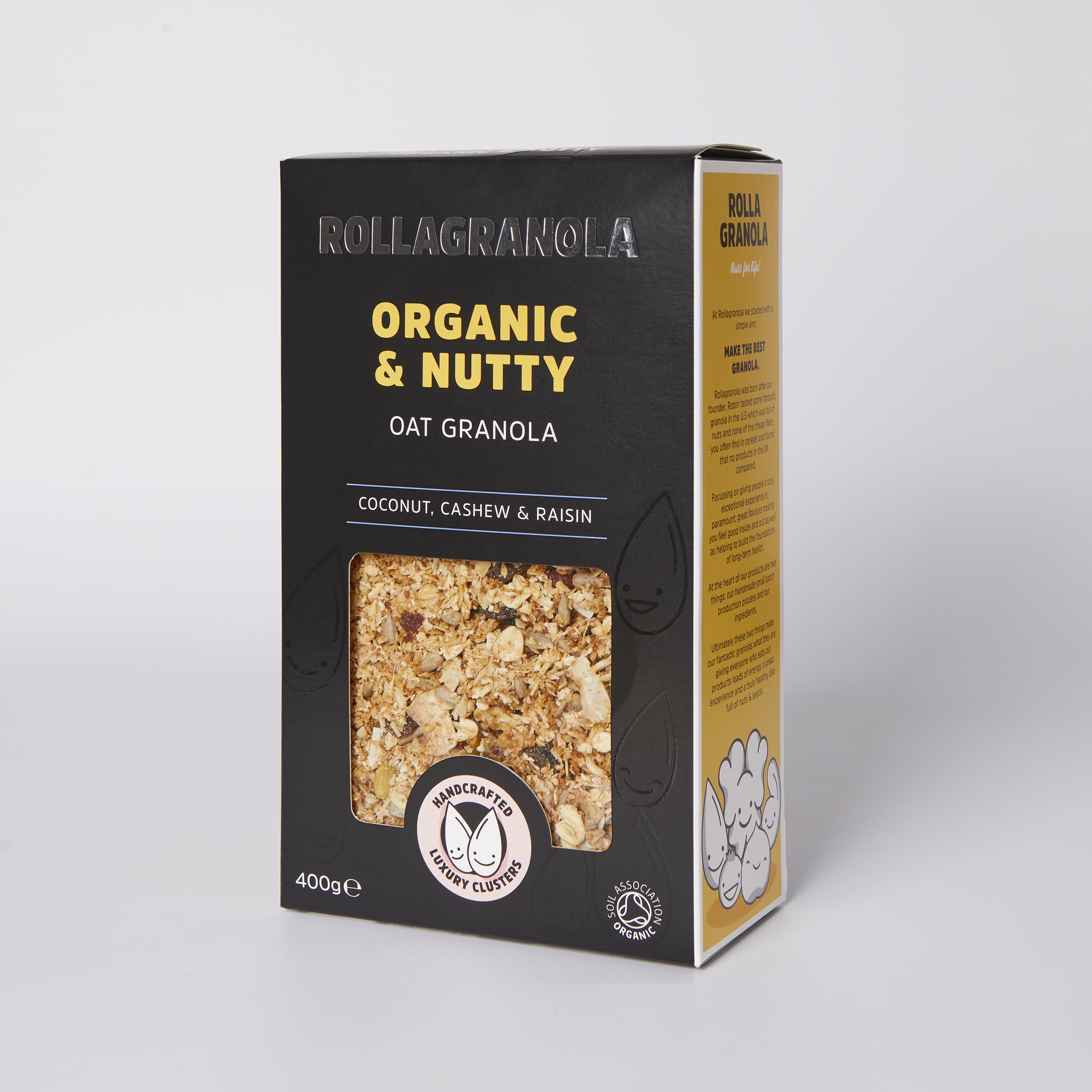 Rollagranola Organic & Nutty Granola - 100% Natural, Gluten-Free, Vegan, 400g