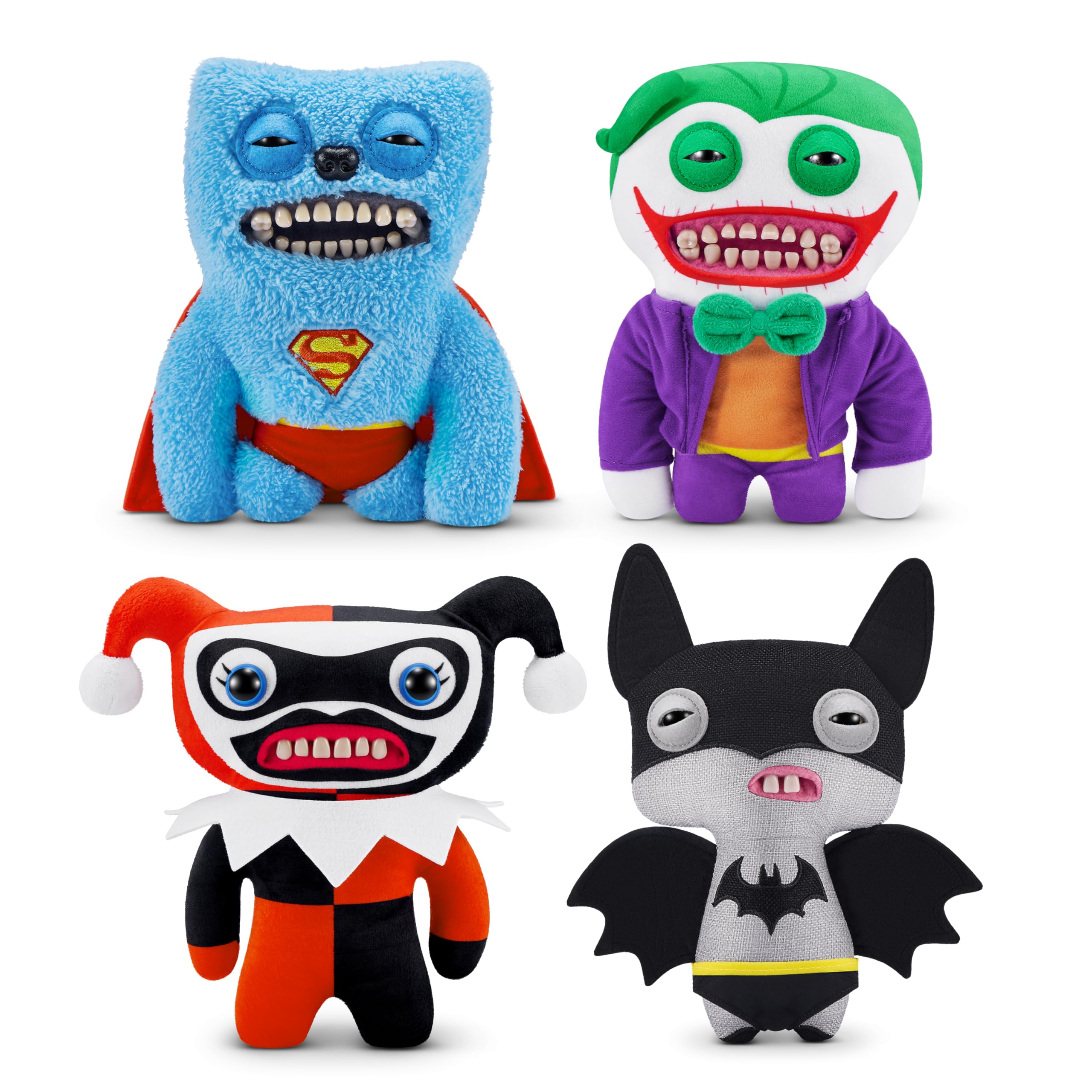 Fuggler x DC 9-inch Superman Plush Toy - Soft Ugly Monster Doll for Kids & Adults 4