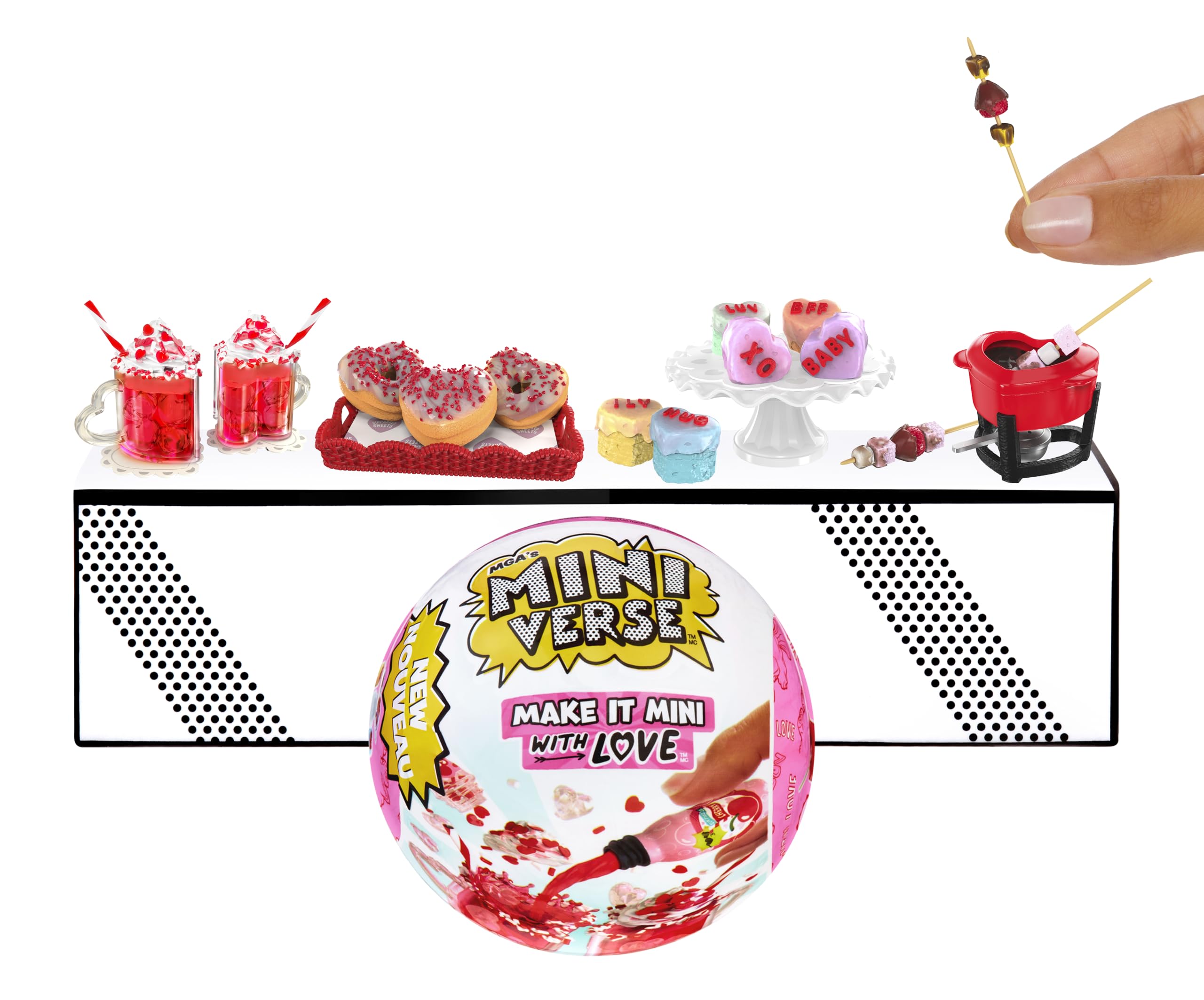 MGA's Miniverse Make It Mini with Love - DIY Resin Craft Kit with Replica Food, Collectible Miniatures for Ages 8+ 8