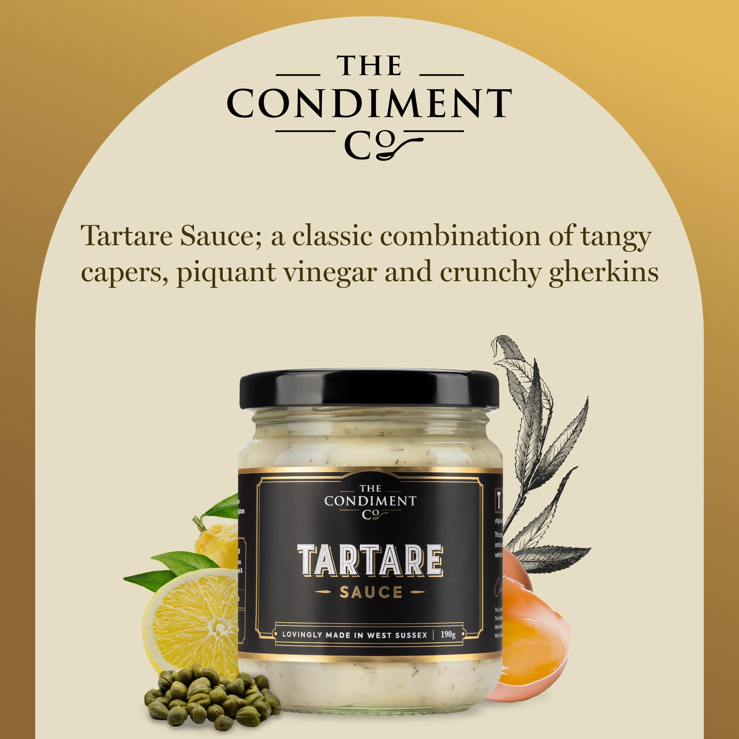 The Condiment Company Tartare Sauce 190g - Creamy Seafood Sauce for Fish & Chips 5