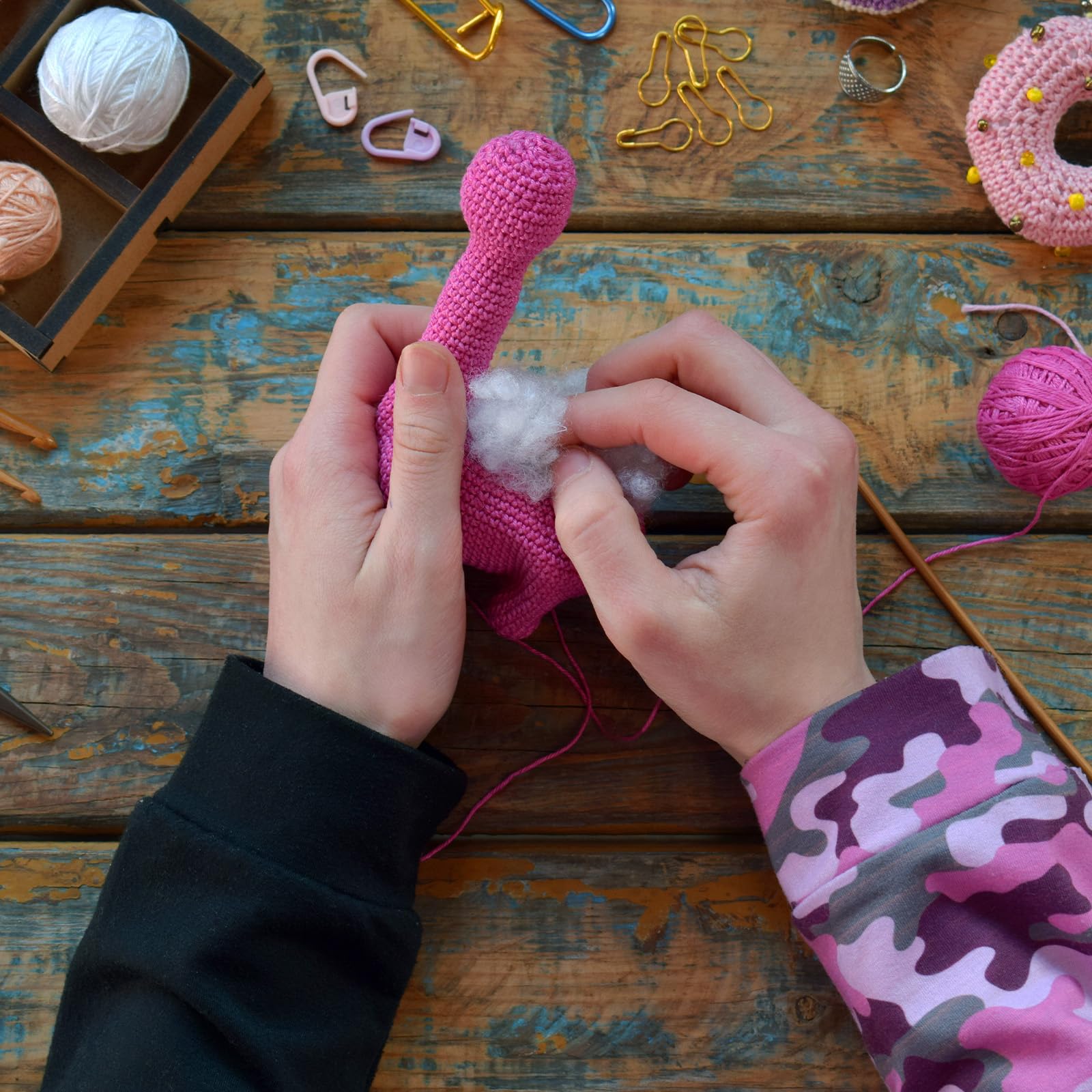 Vaessen Creative Fluffy Polyester Filling - Soft Craft Stuffing for Plush Toys, Pillows & DIY Projects 5