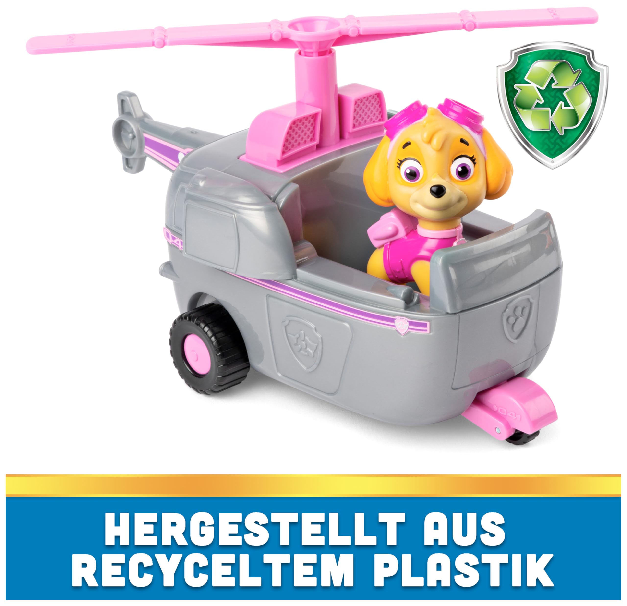 Paw Patrol Skye's Helicopter with Collectible Action Figure - Vehicle Toy for Kids 3+ 9