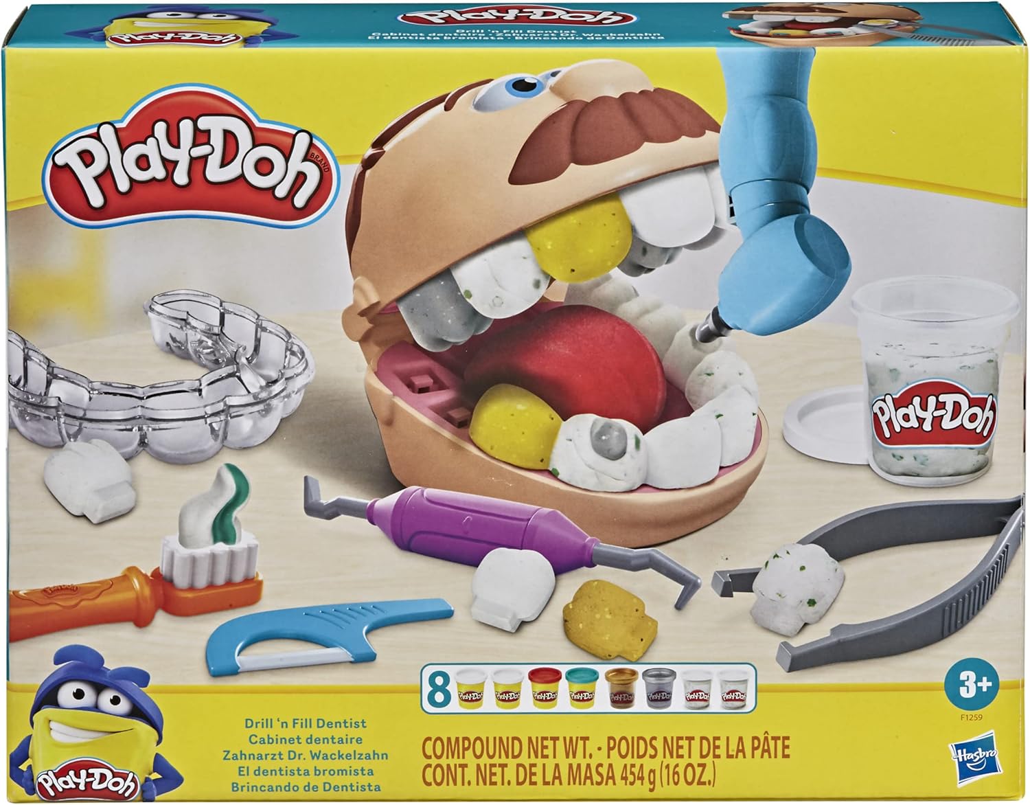 Play-Doh Drill 'n Fill Zahnarzt – Zahnarzt-Spielset für Kinder ab 3 Jahren 14