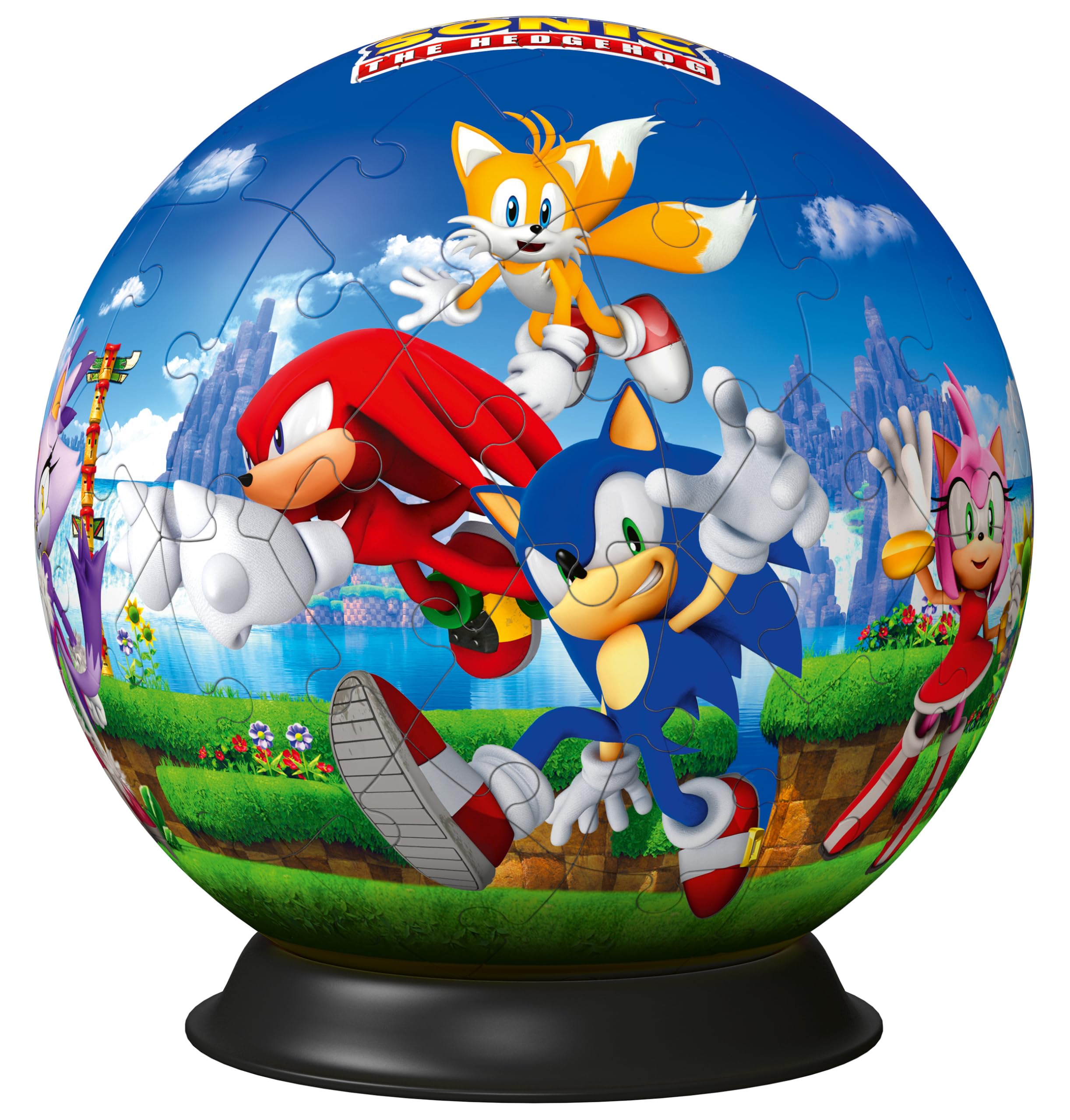Ravensburger Sonic The Hedgehog 3D Puzzle - 72 Piece Plastic Puzzle Ball for Kids 6