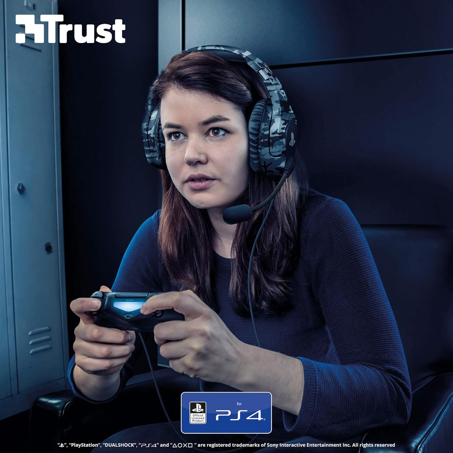 Trust GXT 488 Forze-G Gaming-Headset für PS4 und PS5 – Offiziell lizenziert mit 50-mm-Treibern, faltbarem Mikrofon, Inline-Fernbedienung, Grau 7