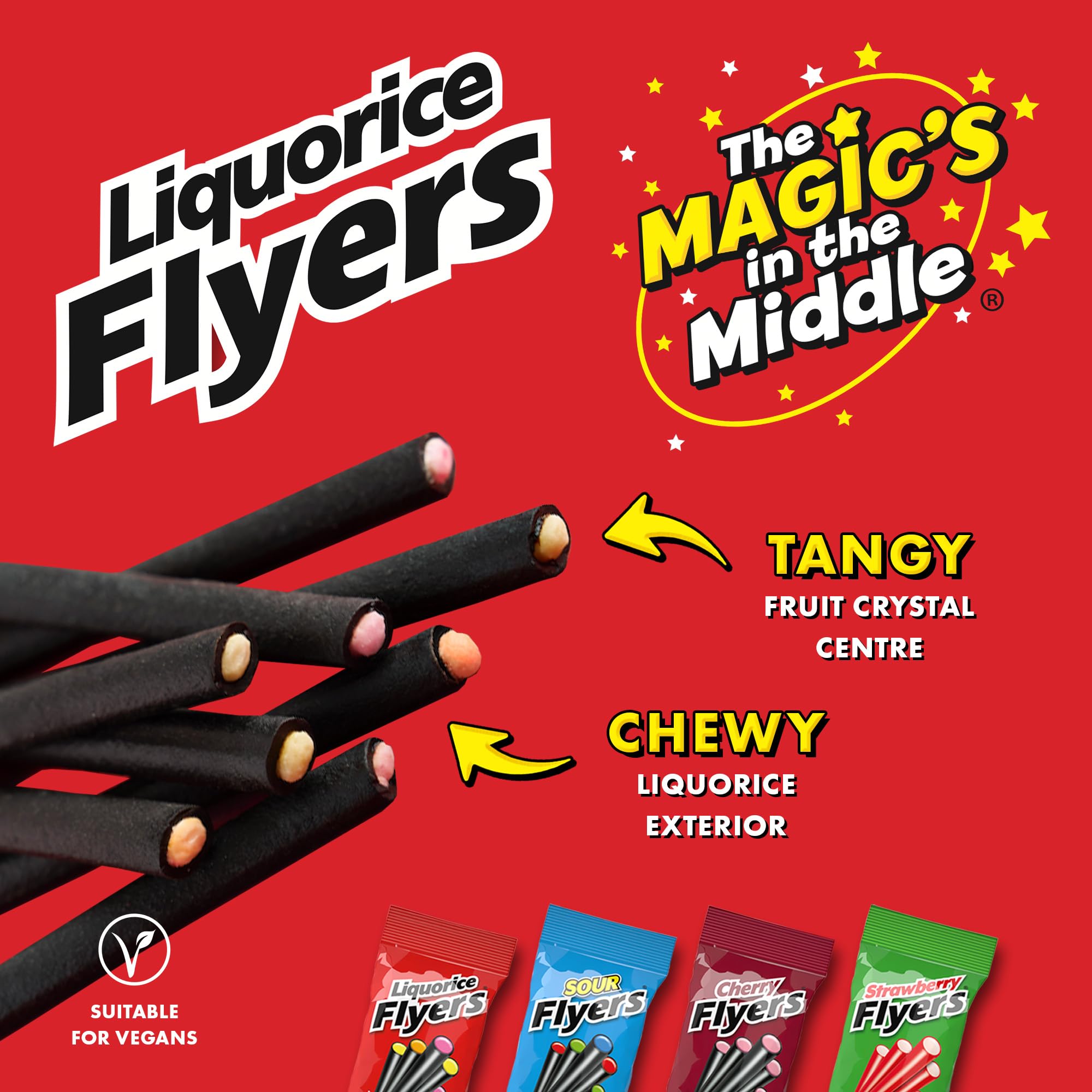 Stockley's Strawberry Liquorice Sticks Carton - 60 Sticks | Sweet Strawberry Flavoured Sweets | Bulk Pack for Sharing 3