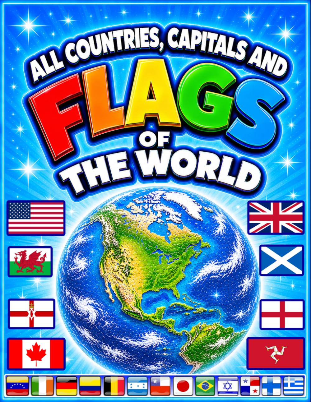 Smart Kids All Countries, Capitals and Flags of the World Paperback | 2026 Edition | Ages 6+ 1