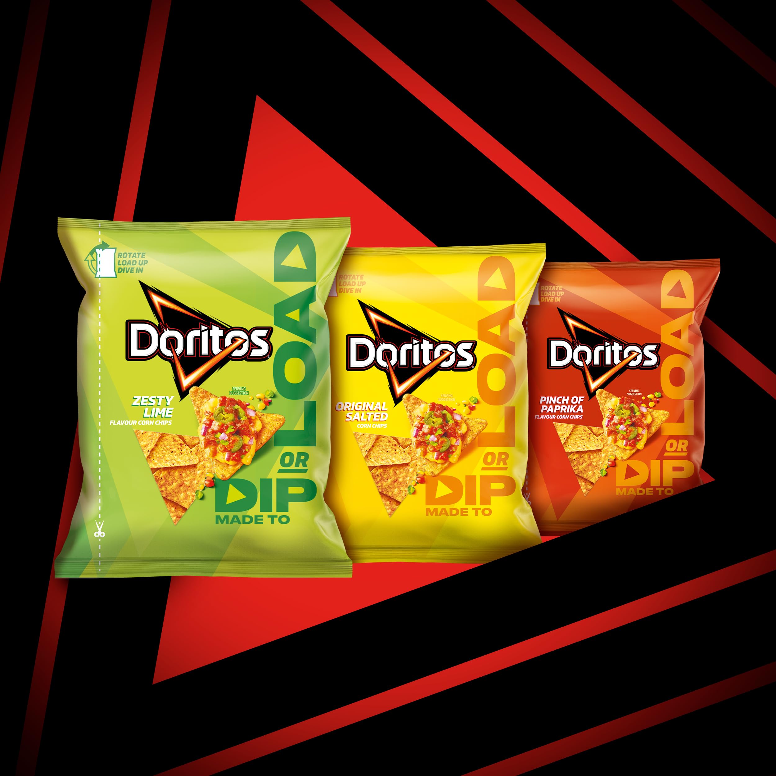 Doritos Dip or Load Zesty Lime Tortilla Crisps 230g 7