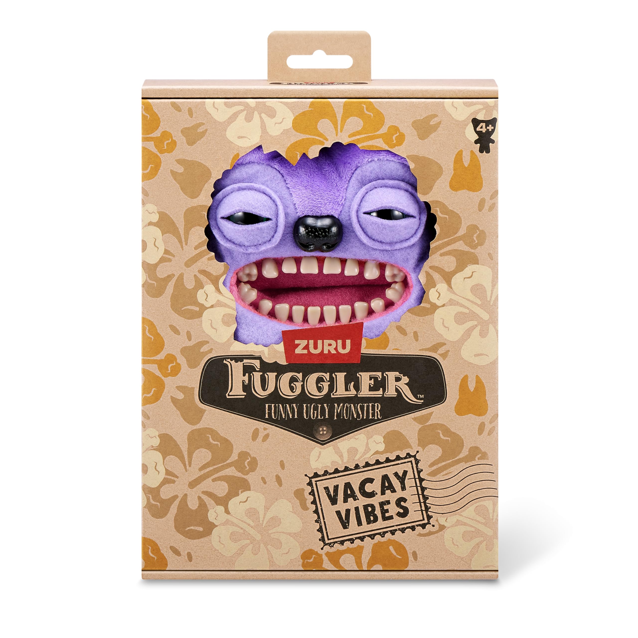 Fuggler Vacay Vibes – Lustiges hässliches Monster-Plüsch-Sammelspielzeug (Greedy Grinner – Lila) 6