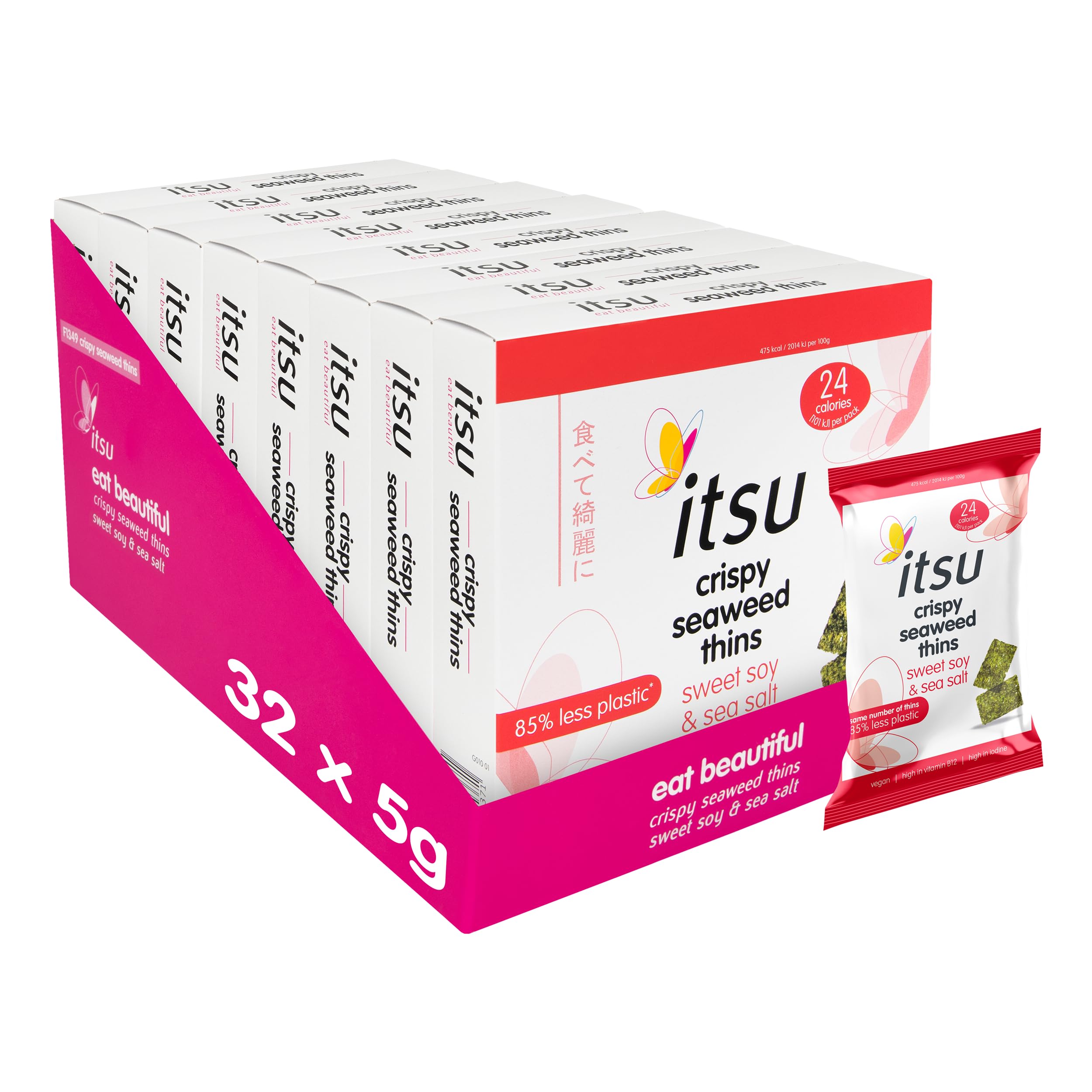Itsu - Sweet Soy & Sea Salt Crispy Seaweed Thins 32-Pack 6