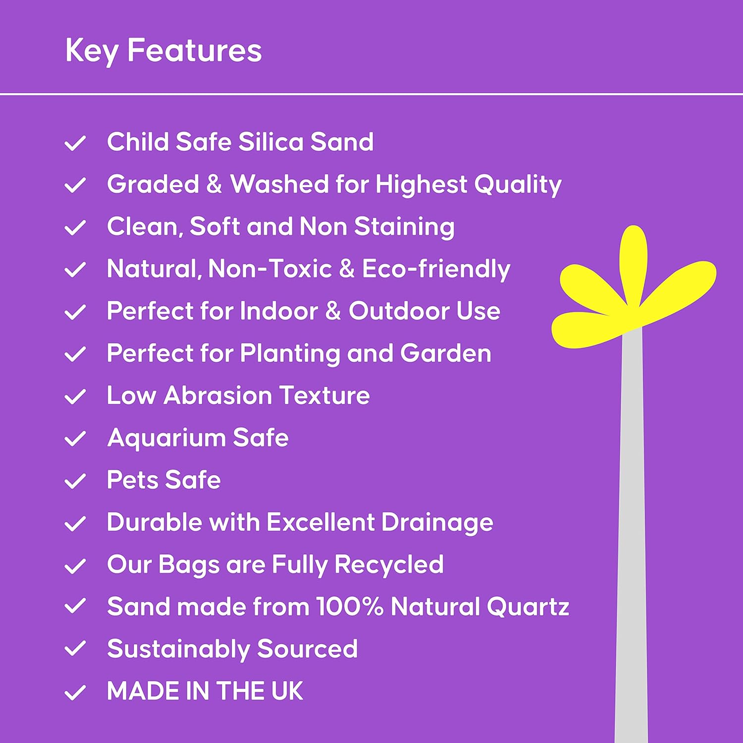 Happy Sand Children's Play Sand - Non-Toxic, Natural Washed Sand for Kids 24 Months+ 5