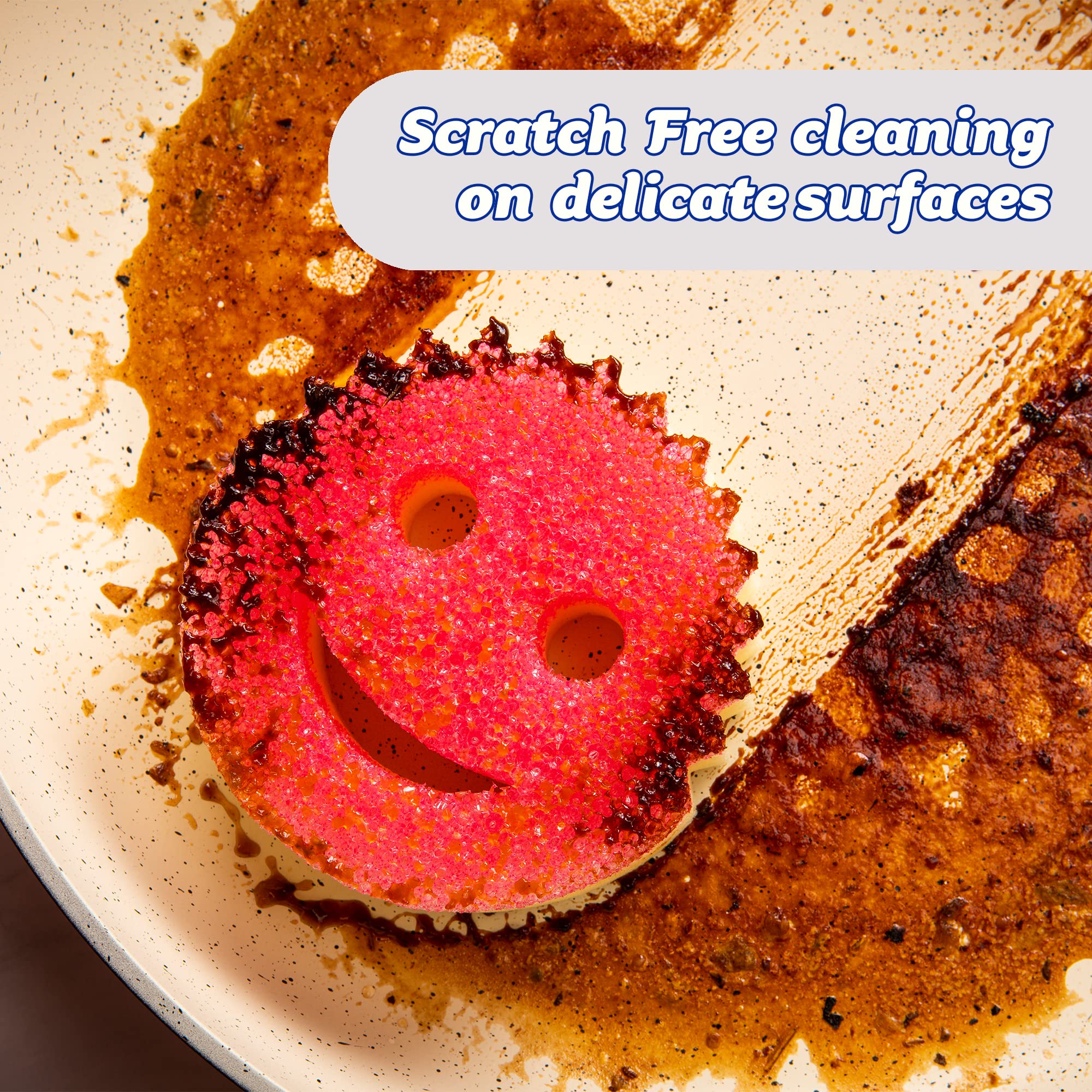 Scrub Daddy - Scrub Mommy Dual-Sided Non-Scratch Cleaning Sponge (SM2PK), Pink Twin Pack 8