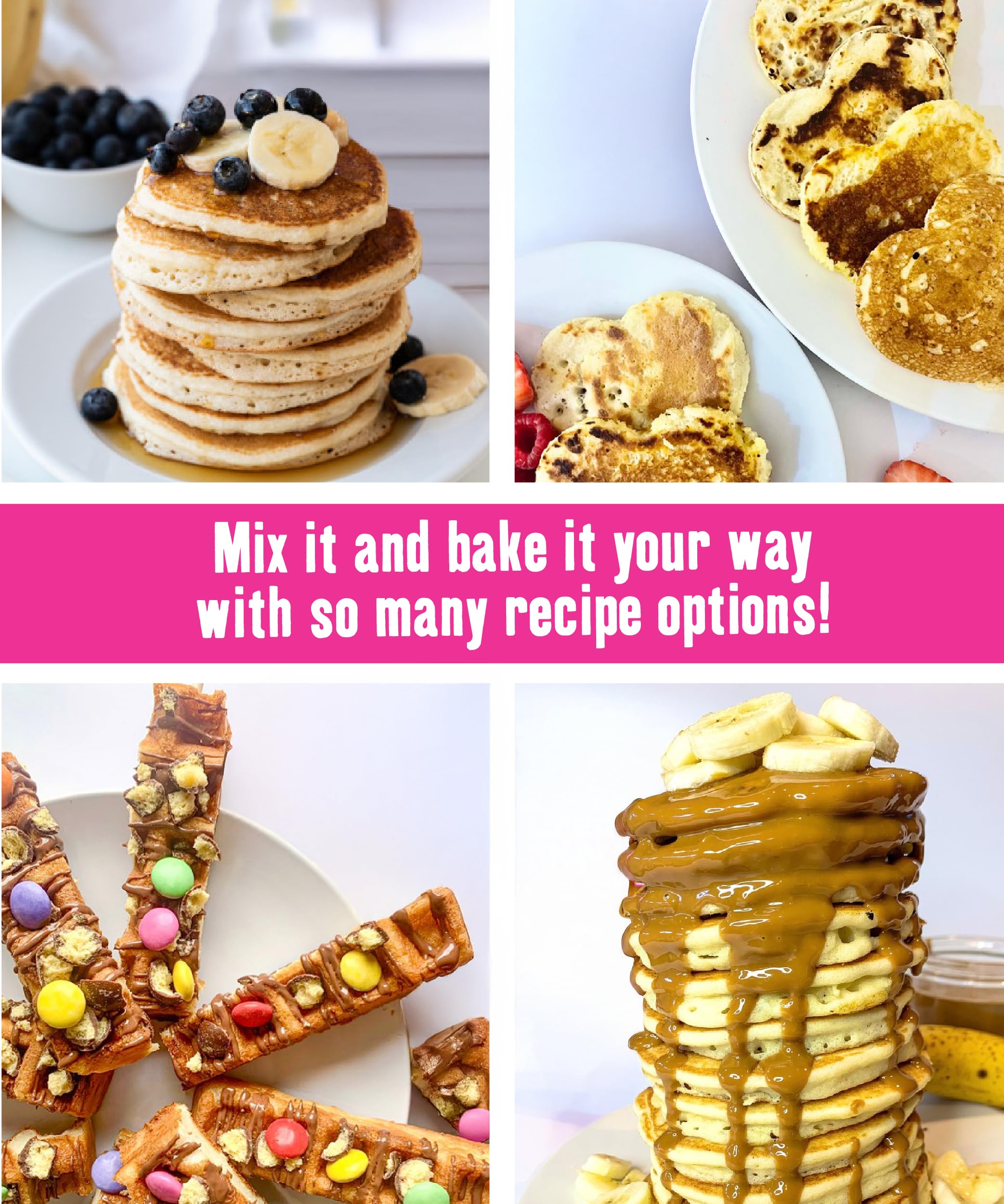 Creative Nature Gluten Free Pancake & Waffle Mix - Vegan, Free From Top 14 Allergens | 266g 3