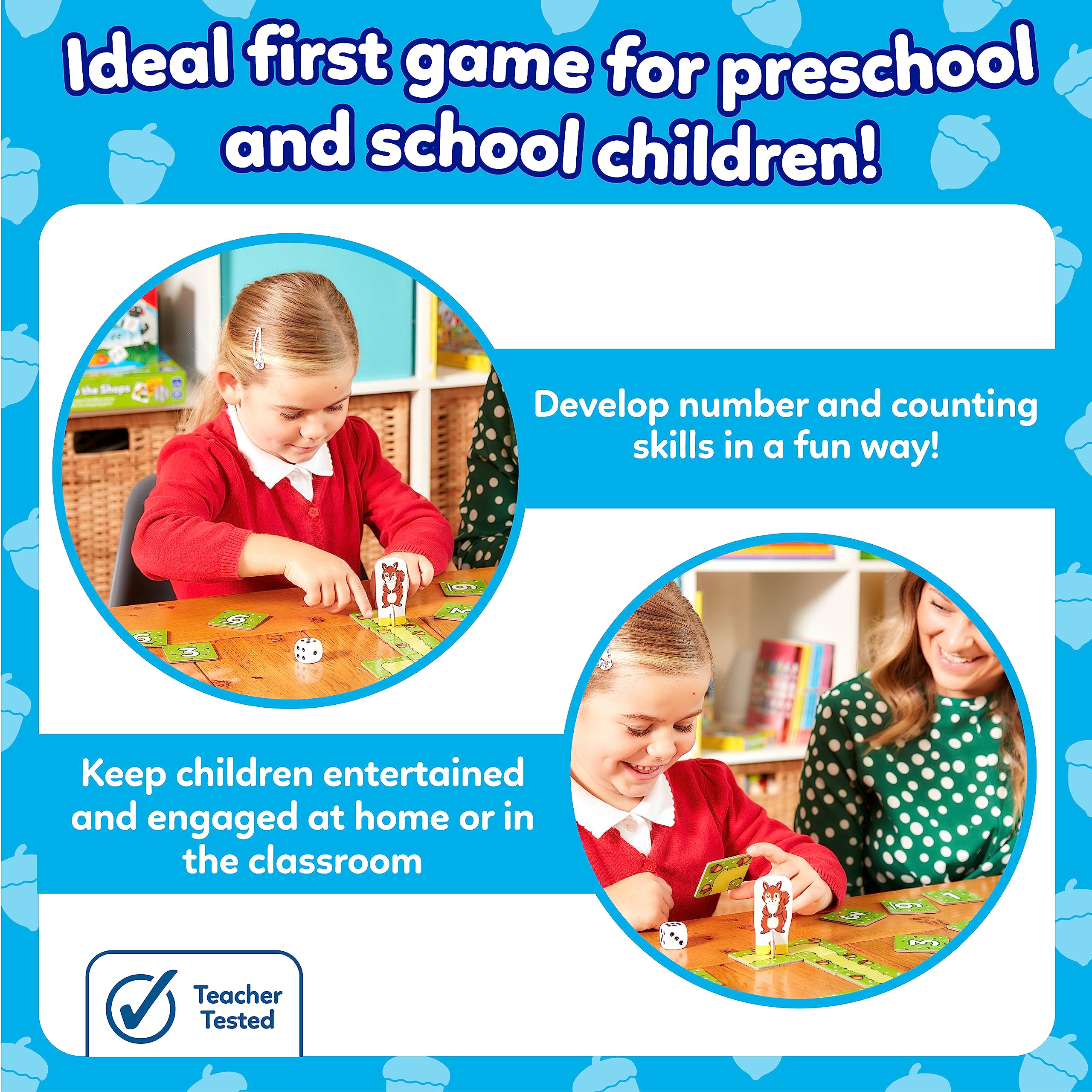 Orchard Toys Nutty Numbers Game - Educational Counting & Number Recognition for Ages 4+ 3