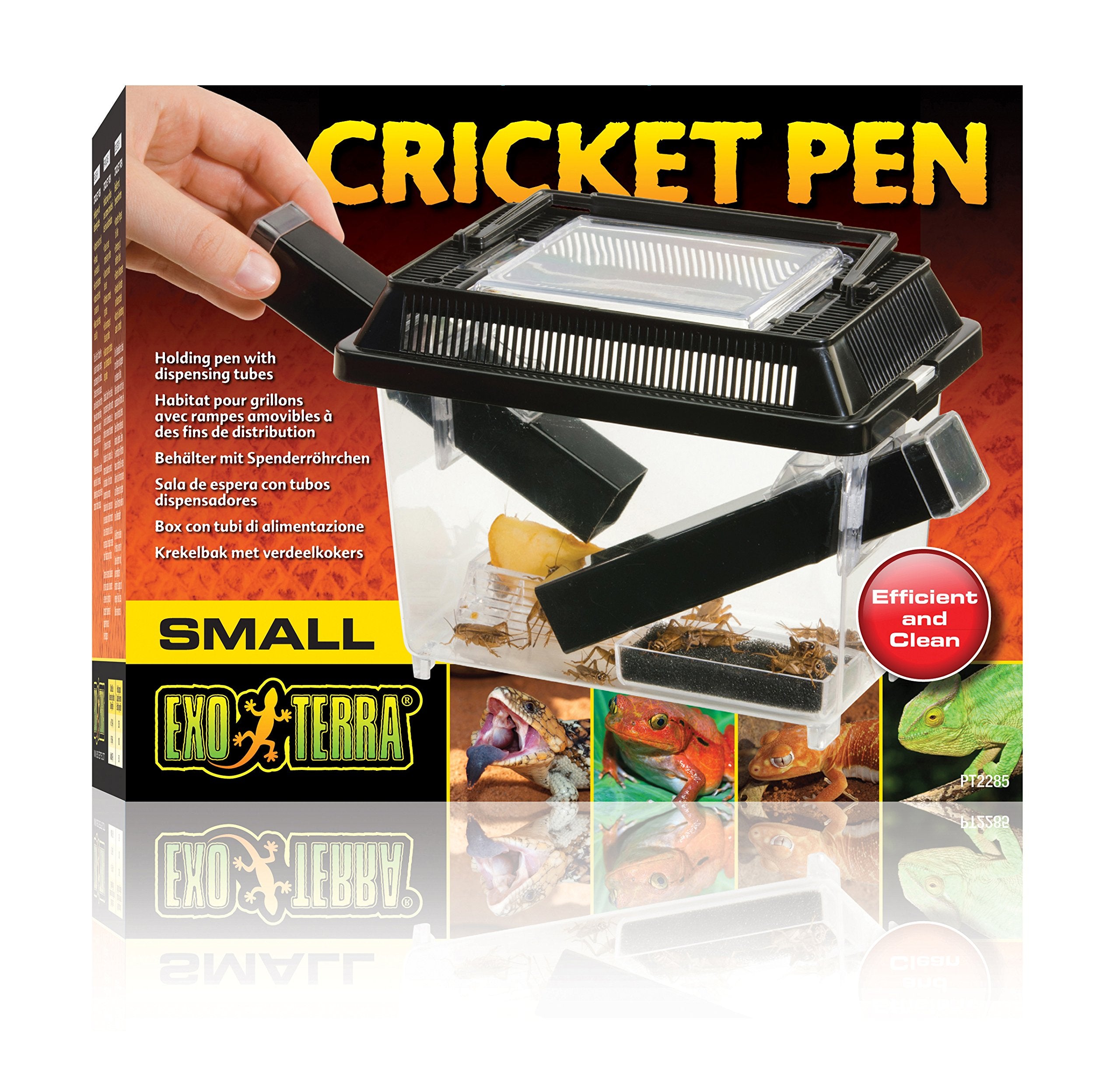 Exo Terra Cricket Pen Small - Complete Live Cricket Housing and Dispenser | Plastic