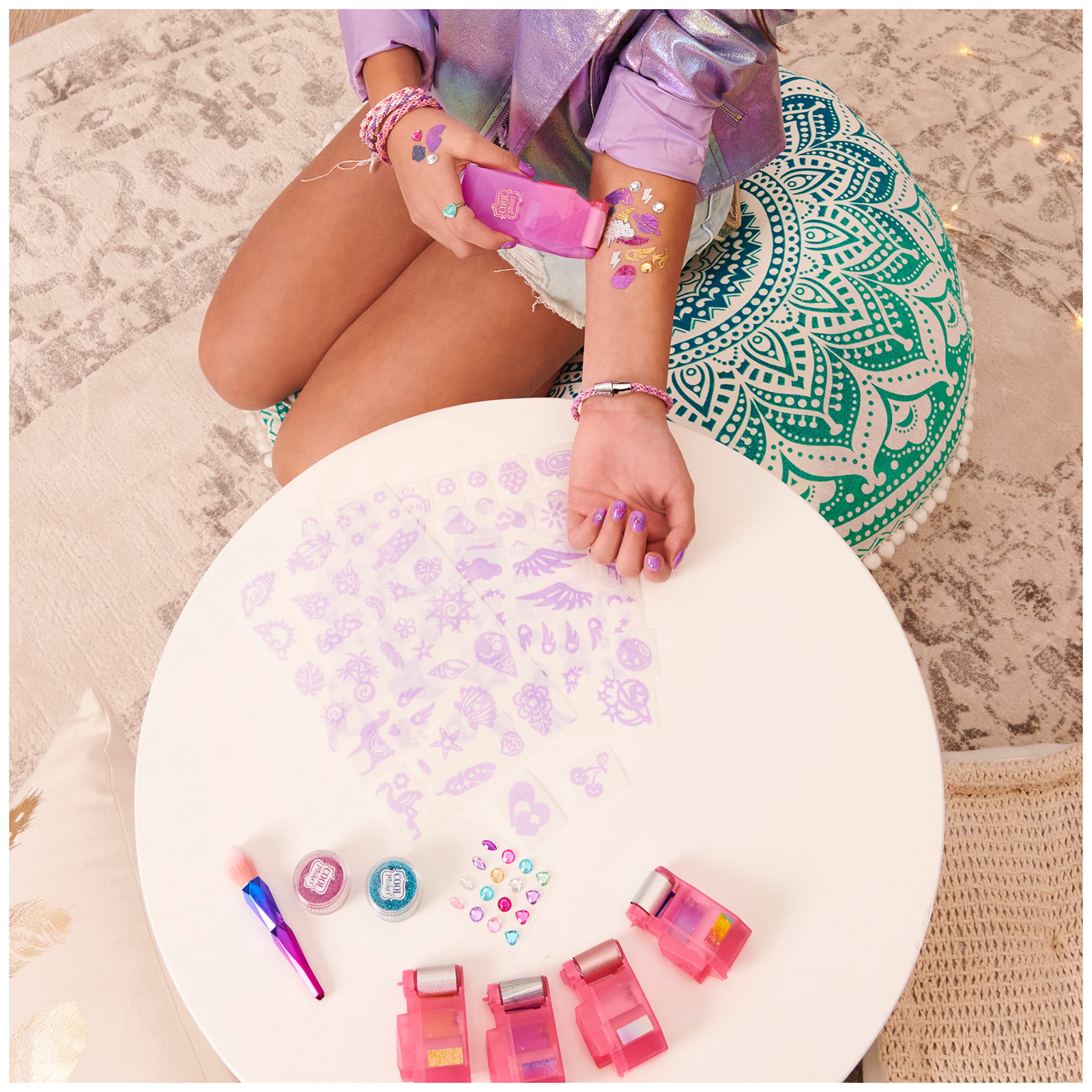 Cool Maker Shimmer Me Body Art Roller Kit with 4 Metallic Foils & 180 Designs 4