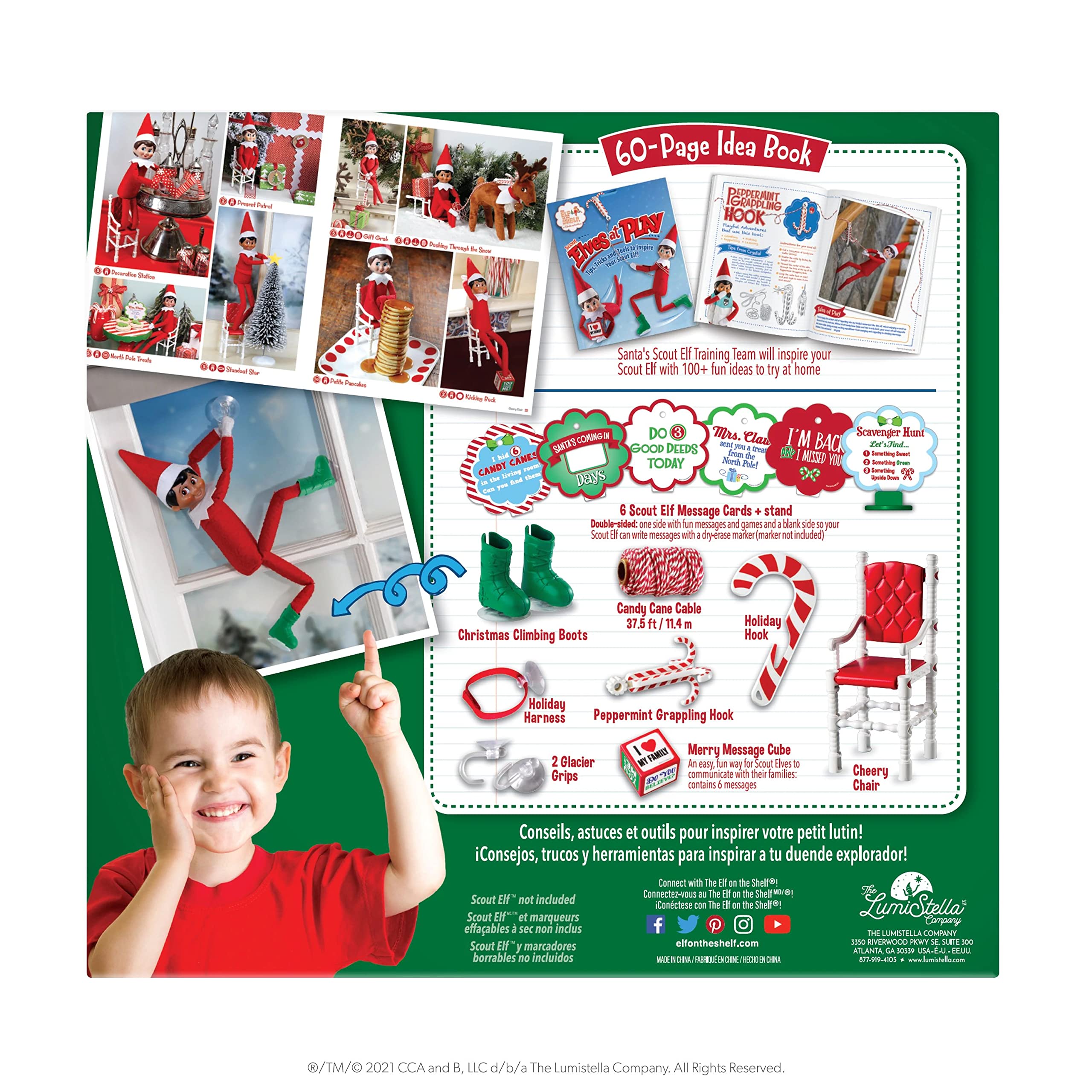 The Elf on the Shelf Scout Elves at Play Kit - 20-Piece Set with 60-Page Elf Ideas Book & Accessories 10