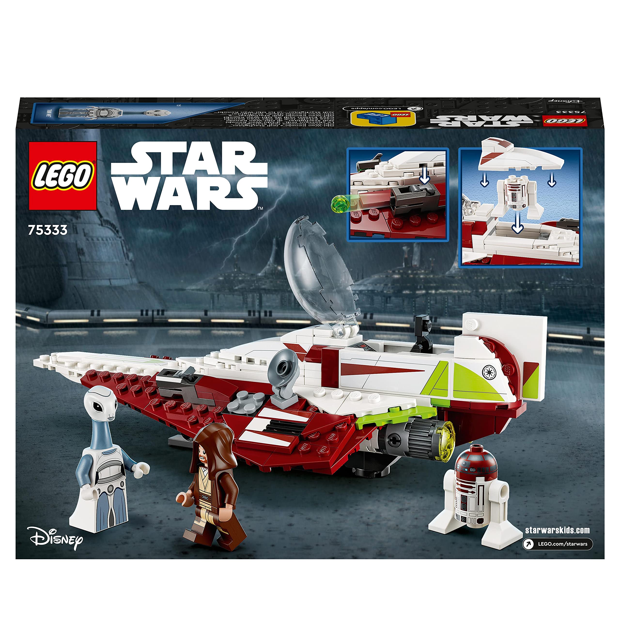 LEGO 75333 Star Wars Obi-Wan Kenobi’s Jedi Starfighter Building Set for Kids 7+ 5