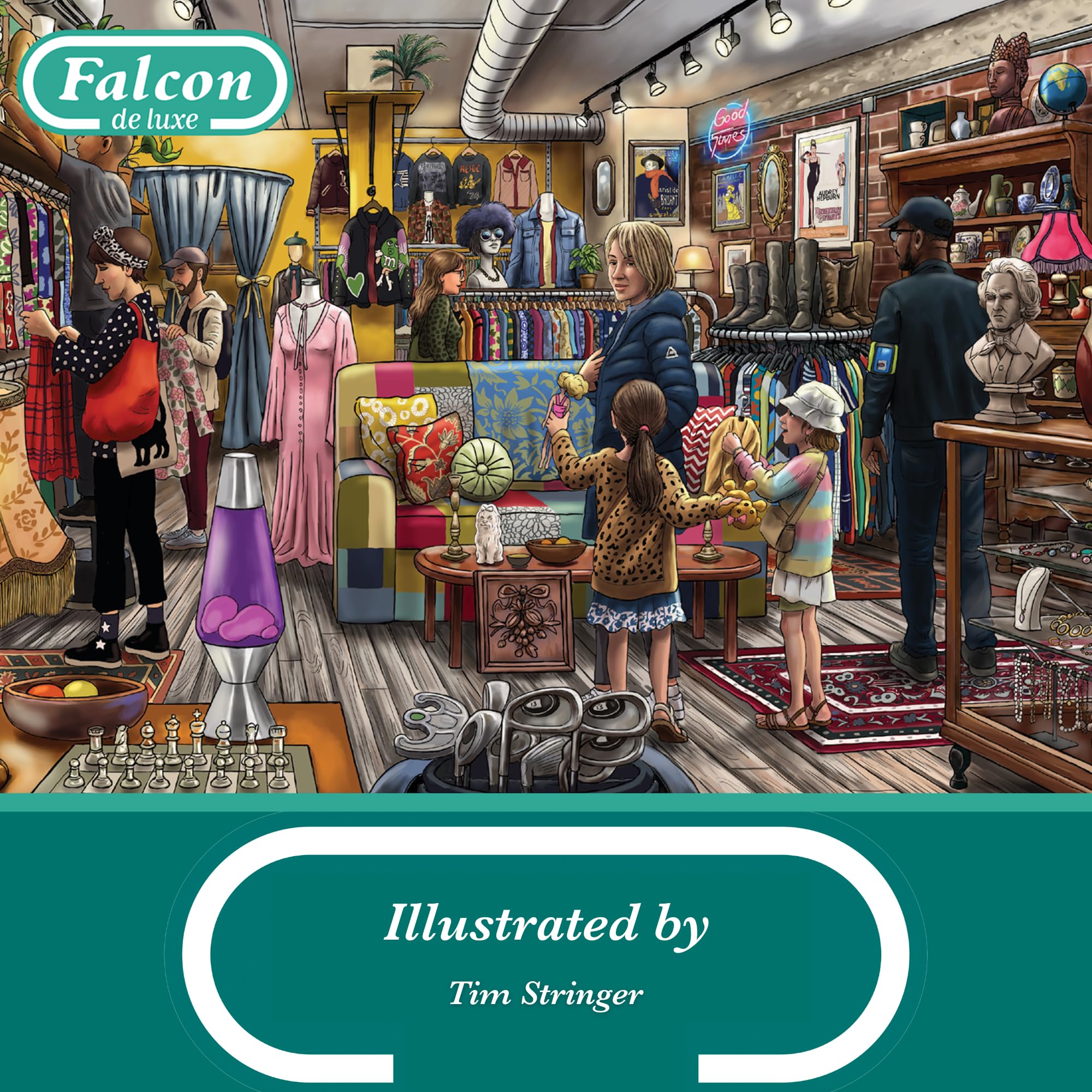 Falcon Vintage Treasures - 500 XL Piece Jigsaw Puzzle for Adults 11