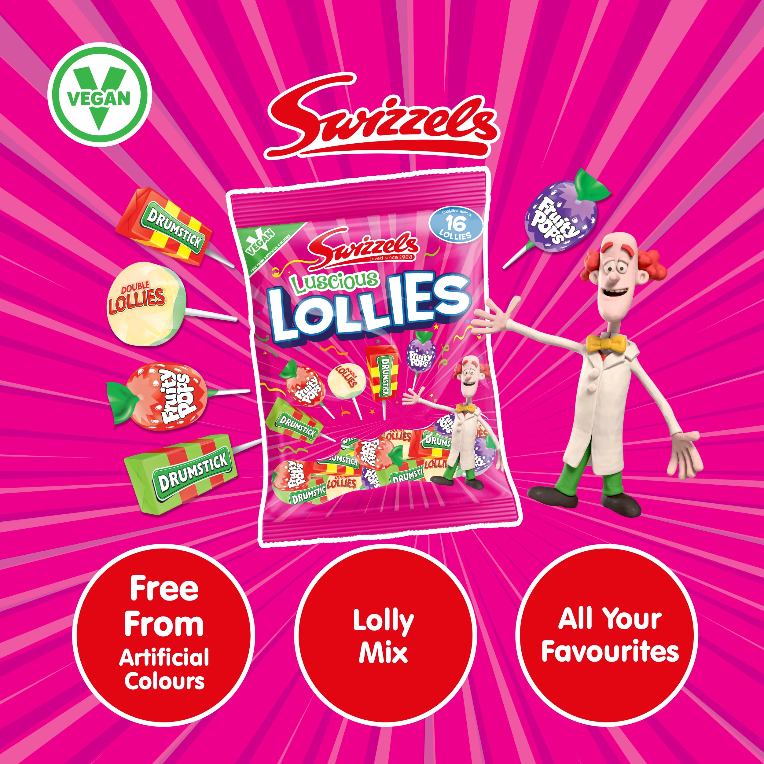 Swizzels Luscious Lollies 354g