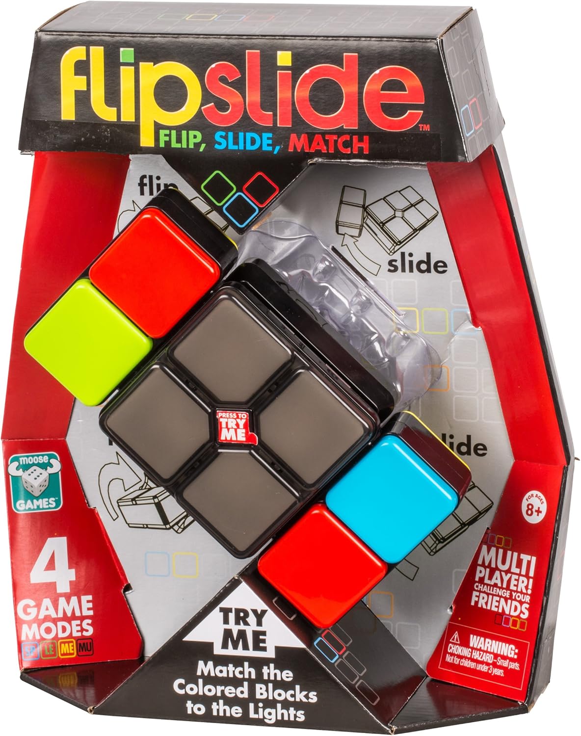FlipSlide 674 - Light-Up Fidget Puzzle Game for Kids 8+