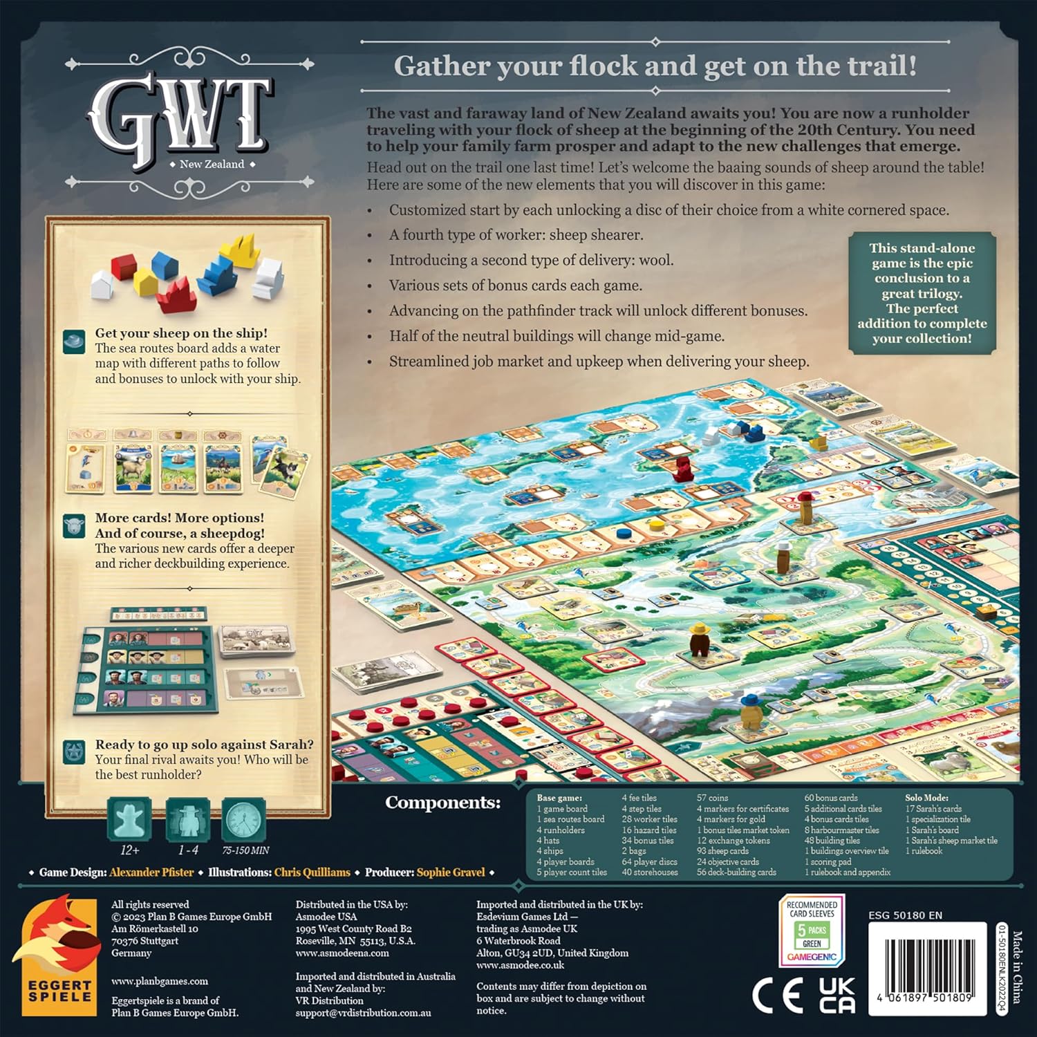 Plan B Games Great Western Trail New Zealand Strategy Board Game 6
