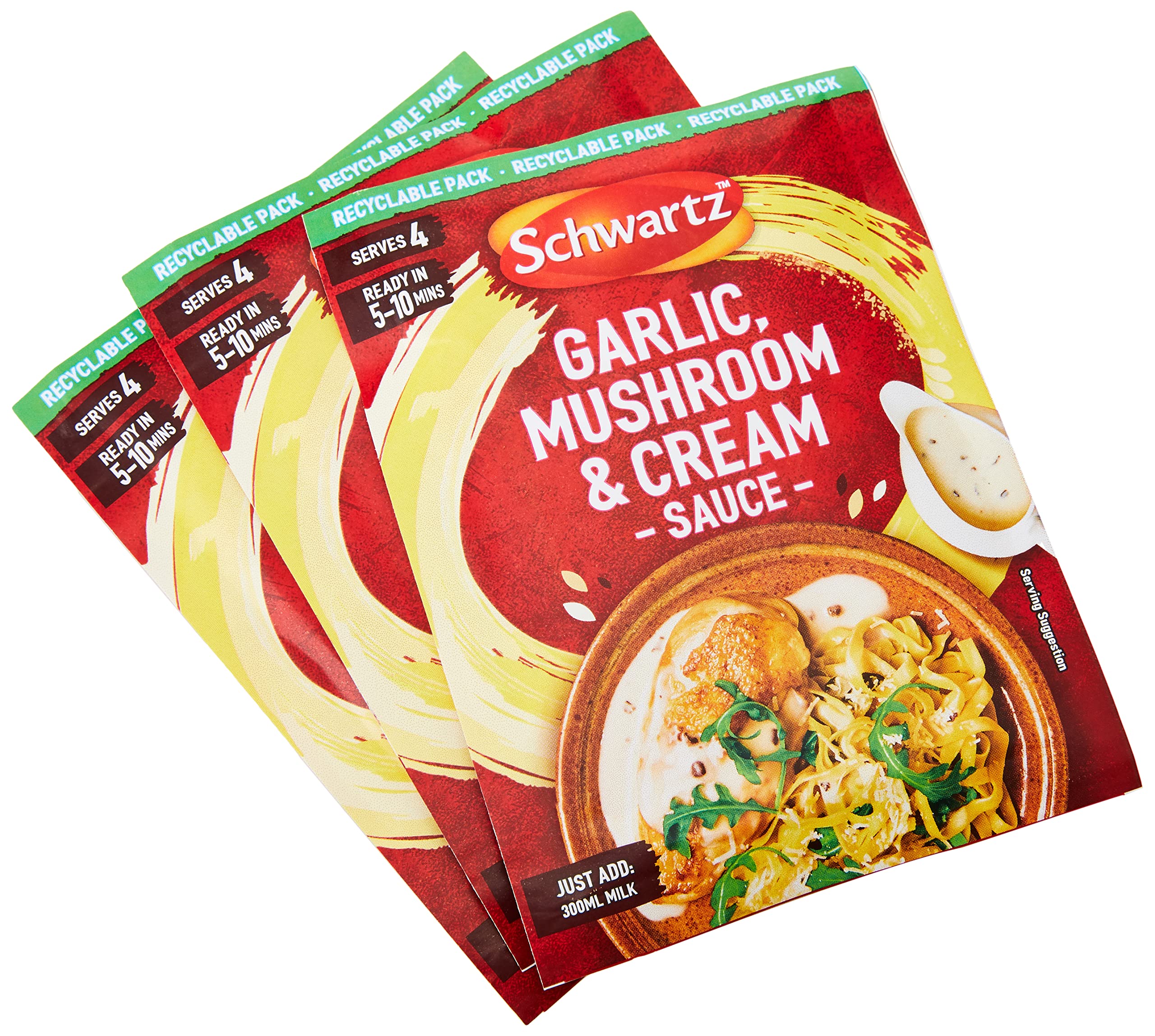 Schwartz Garlic Mushroom & Cream Sauce Mix 26g | Pack of 12 | No Artificial Ingredients 5