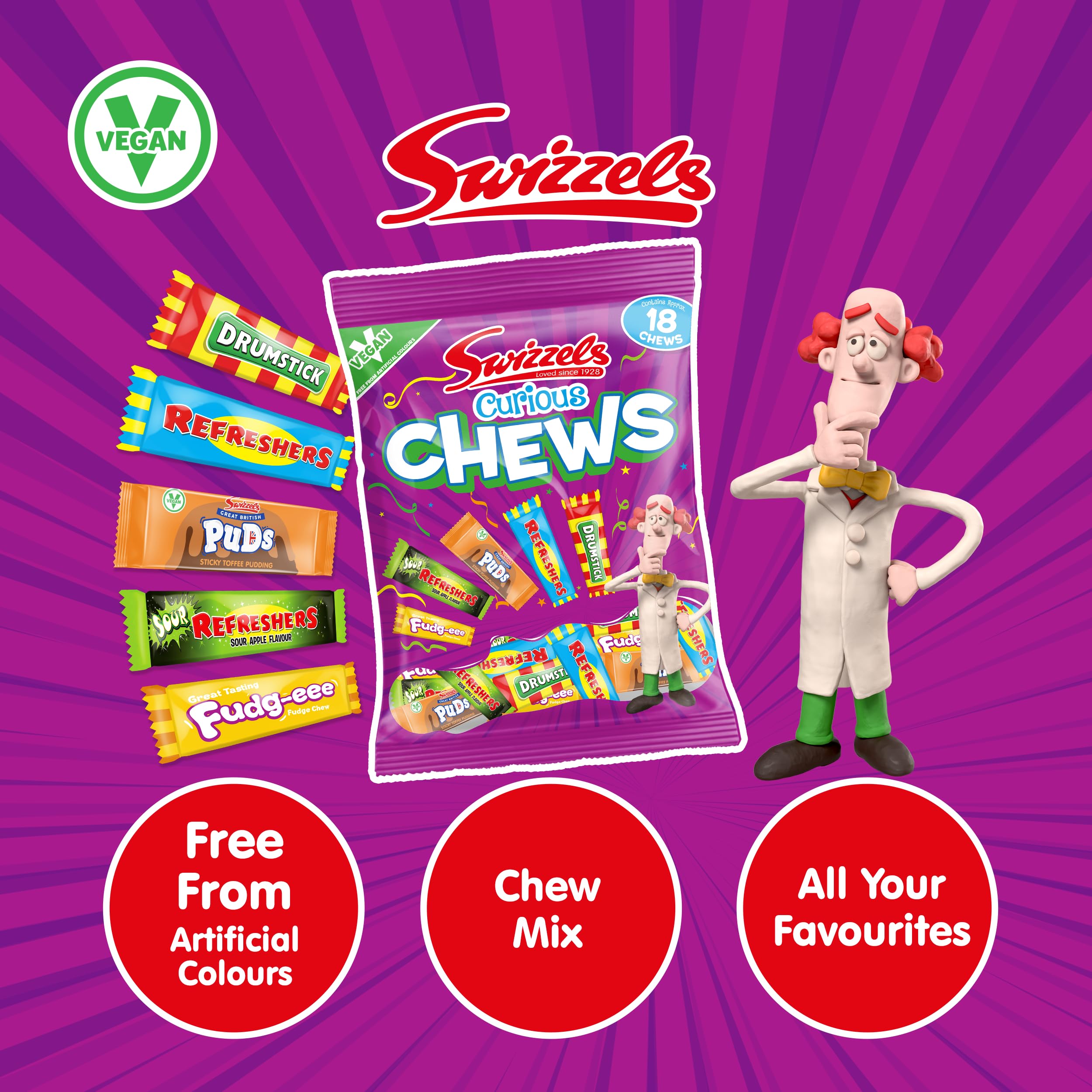 Swizzels Curious Chews 171 g, Weiß 4