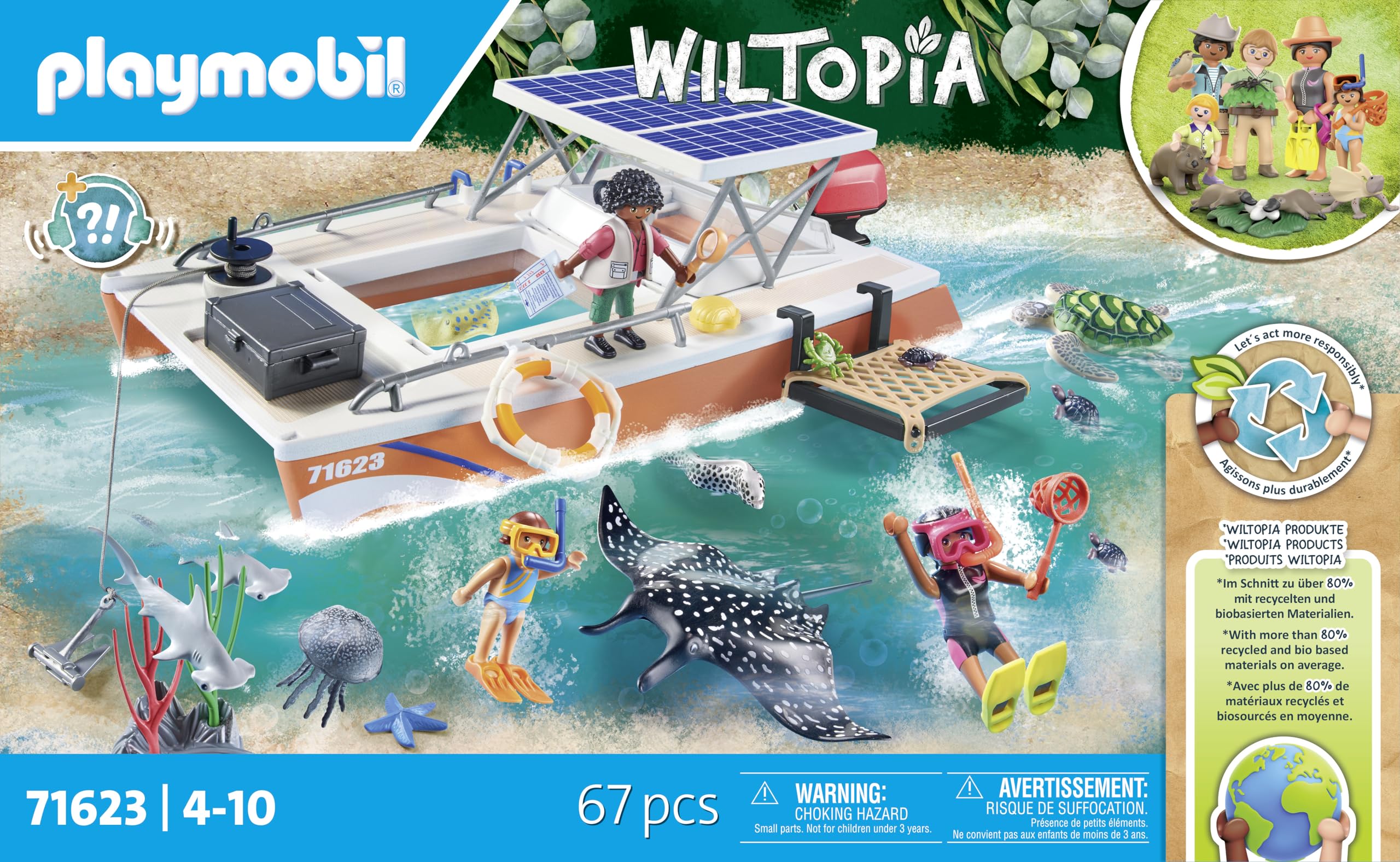 Playmobil Coral Reef Examination Set - Educational Underwater Playset for Kids 4+ 4