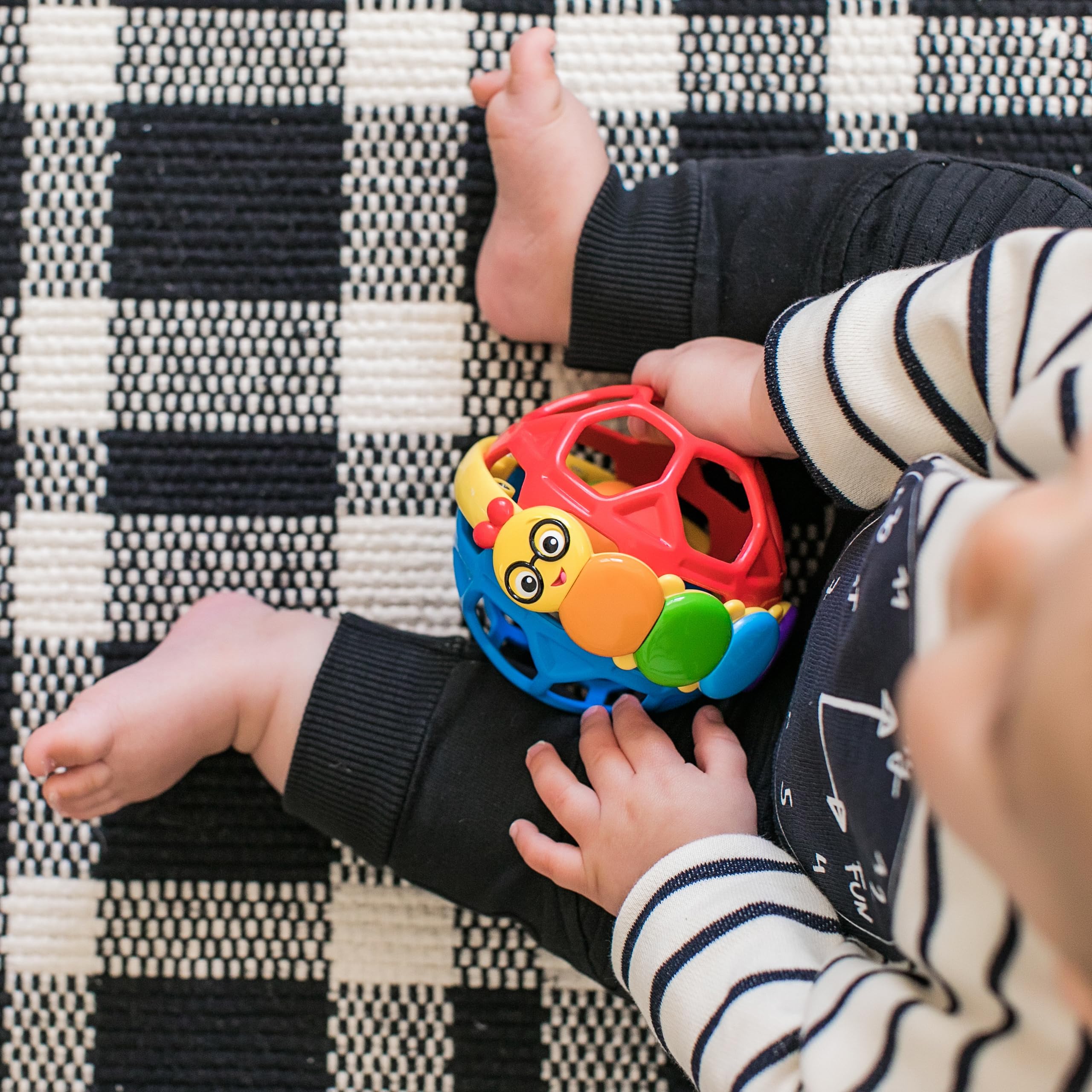 Baby Einstein Bendy Ball Rattle - Soft Flexible Grasp Toy | Ages 3 Months+ | BPA-free