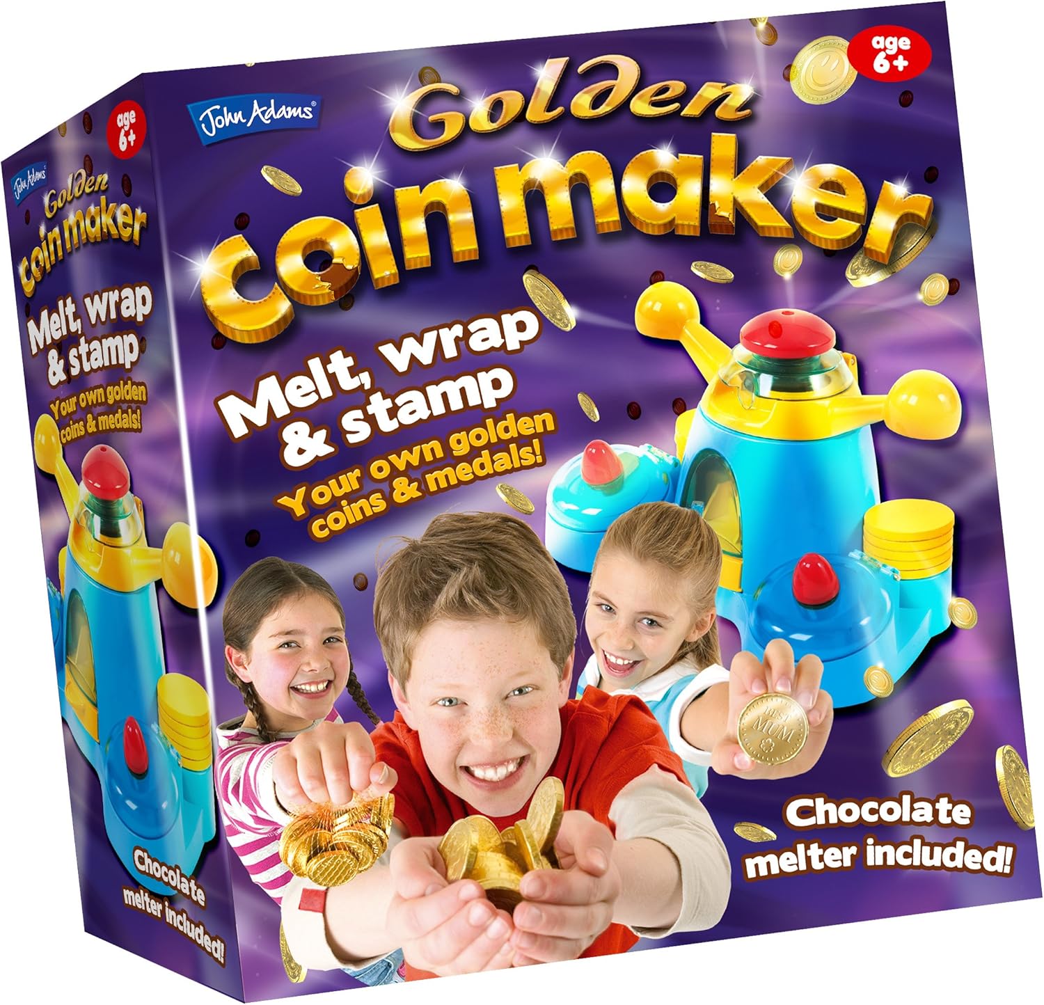 Golden Coin Maker by John Adams - Chocolate Craft Kit for Kids 6+