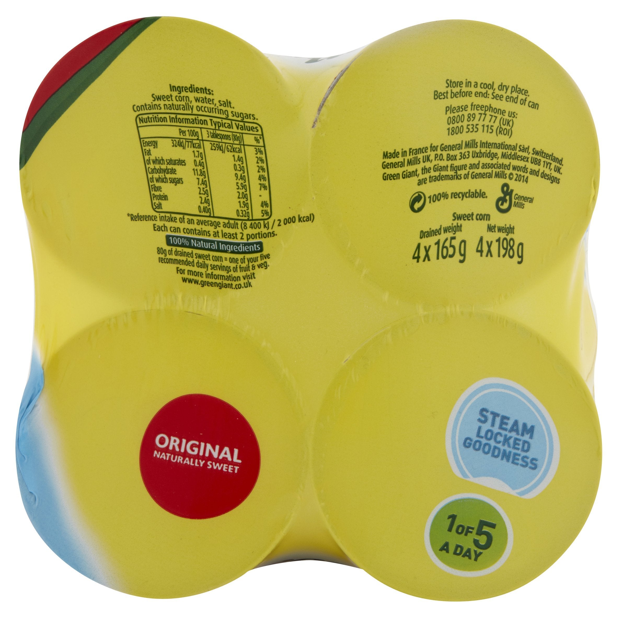 Green Giant Original Zuckermais 4x198g 5