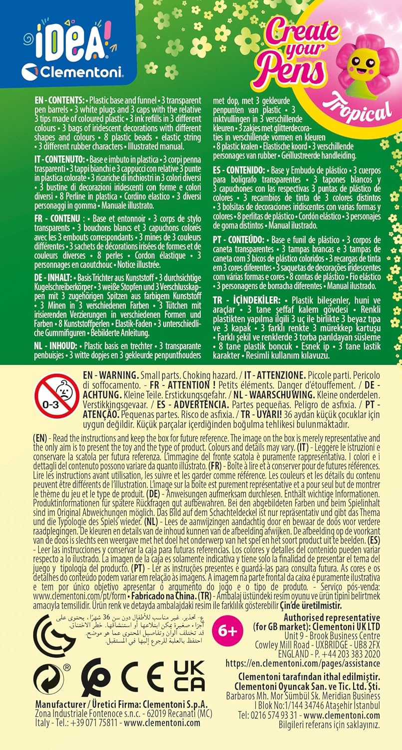 Clementoni Idea-Set Small Kit Lab Tropical - Creative Arts & Crafts Toy for Kids 5