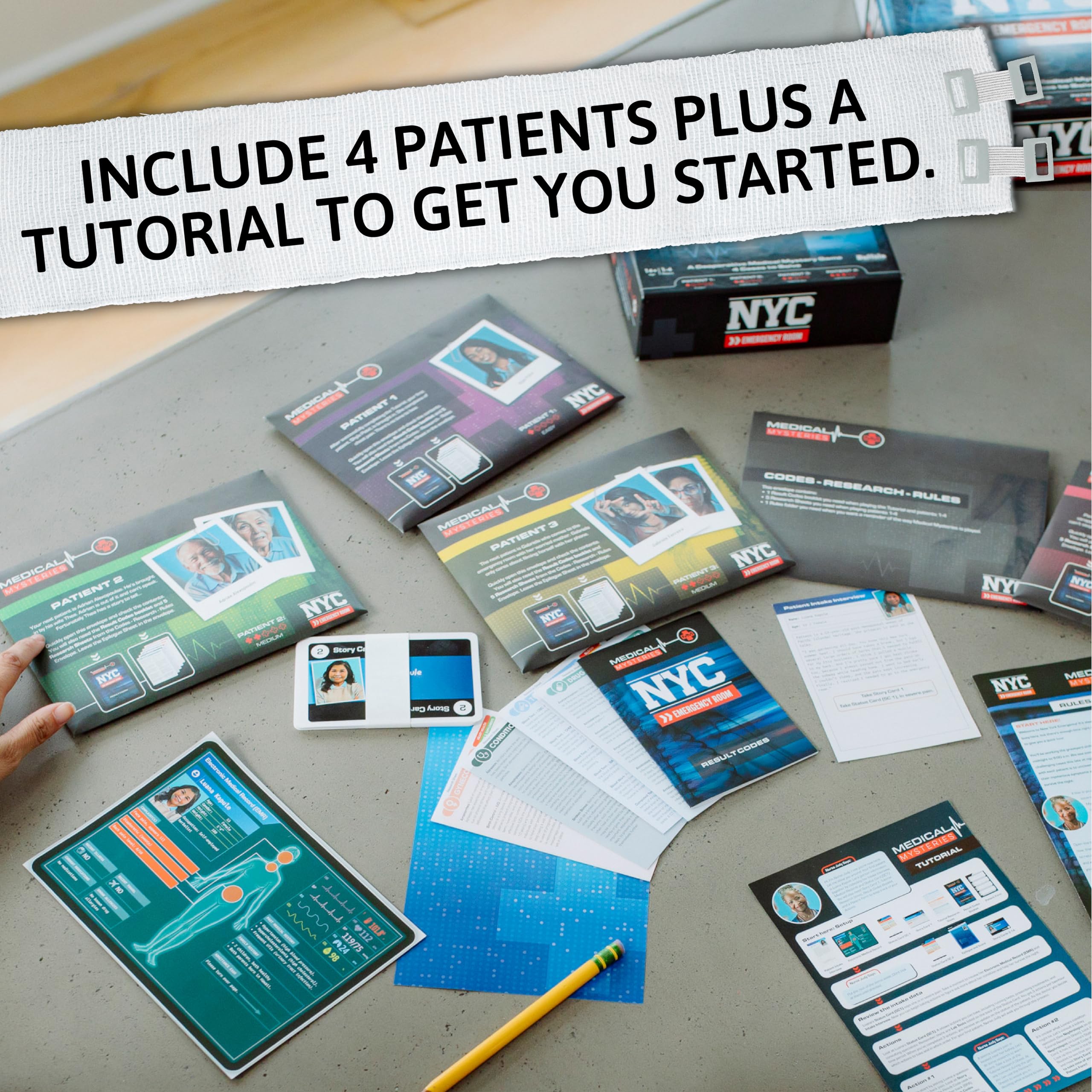 Fat Brain Toys Medical Mysteries Board Game - Cooperative Strategy Game for Adults & Teens 11