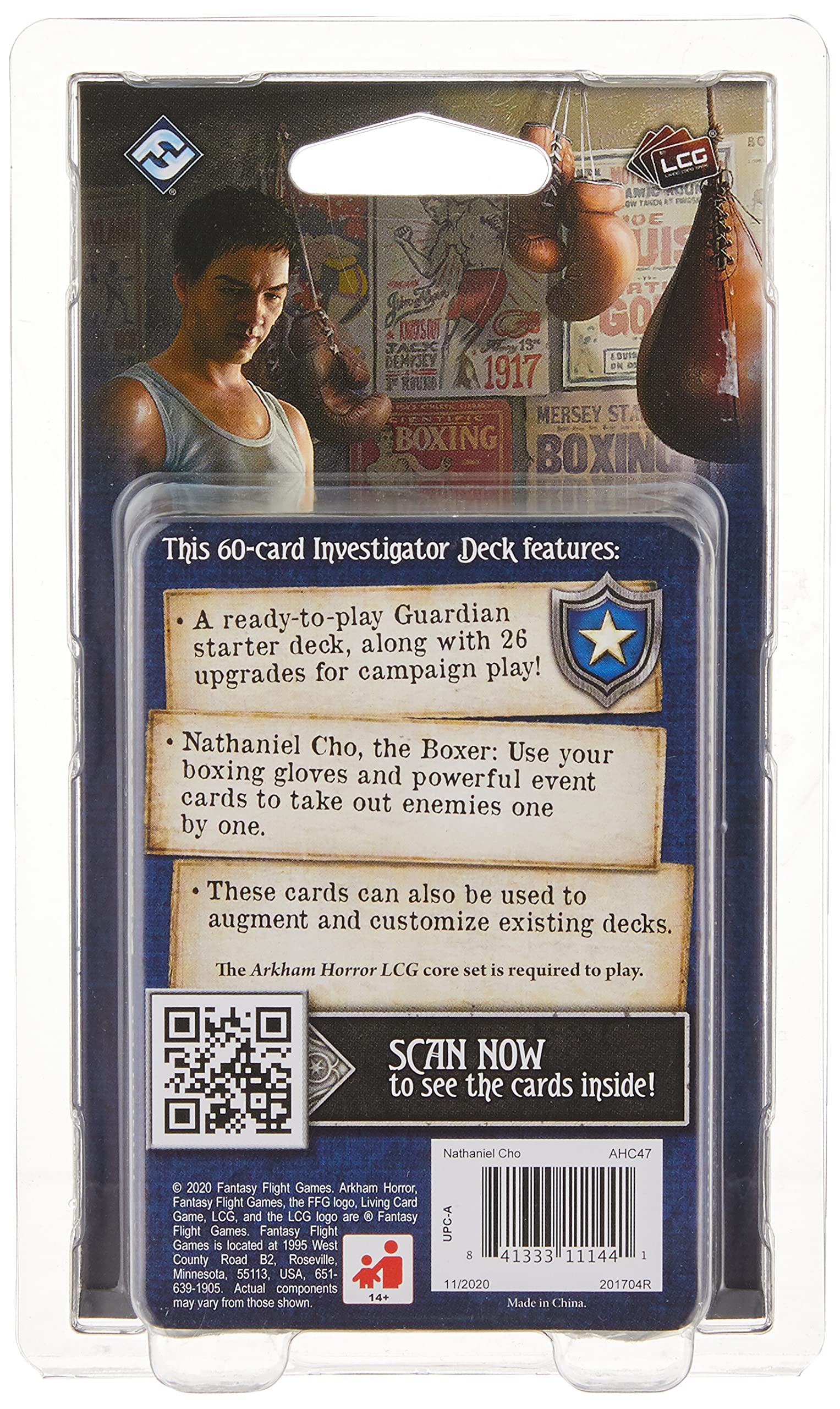 Fantasy Flight Games Arkham Horror The Card Game Nathaniel Cho Investigator Starter Deck 7