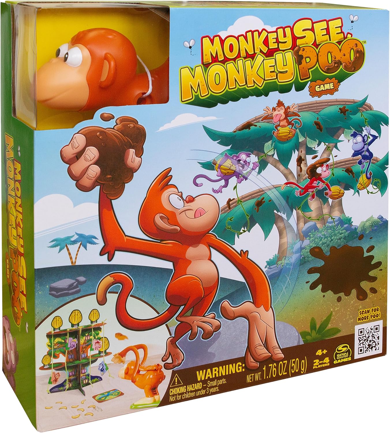 Spin Master Games Monkey See Monkey Poo Board Game 6