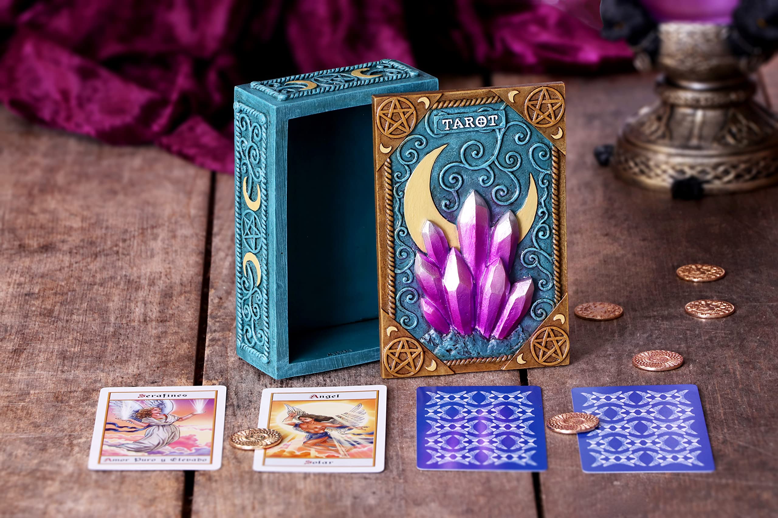 Nemesis Now - Crystalline Tarot Box Blue 14.4cm 10