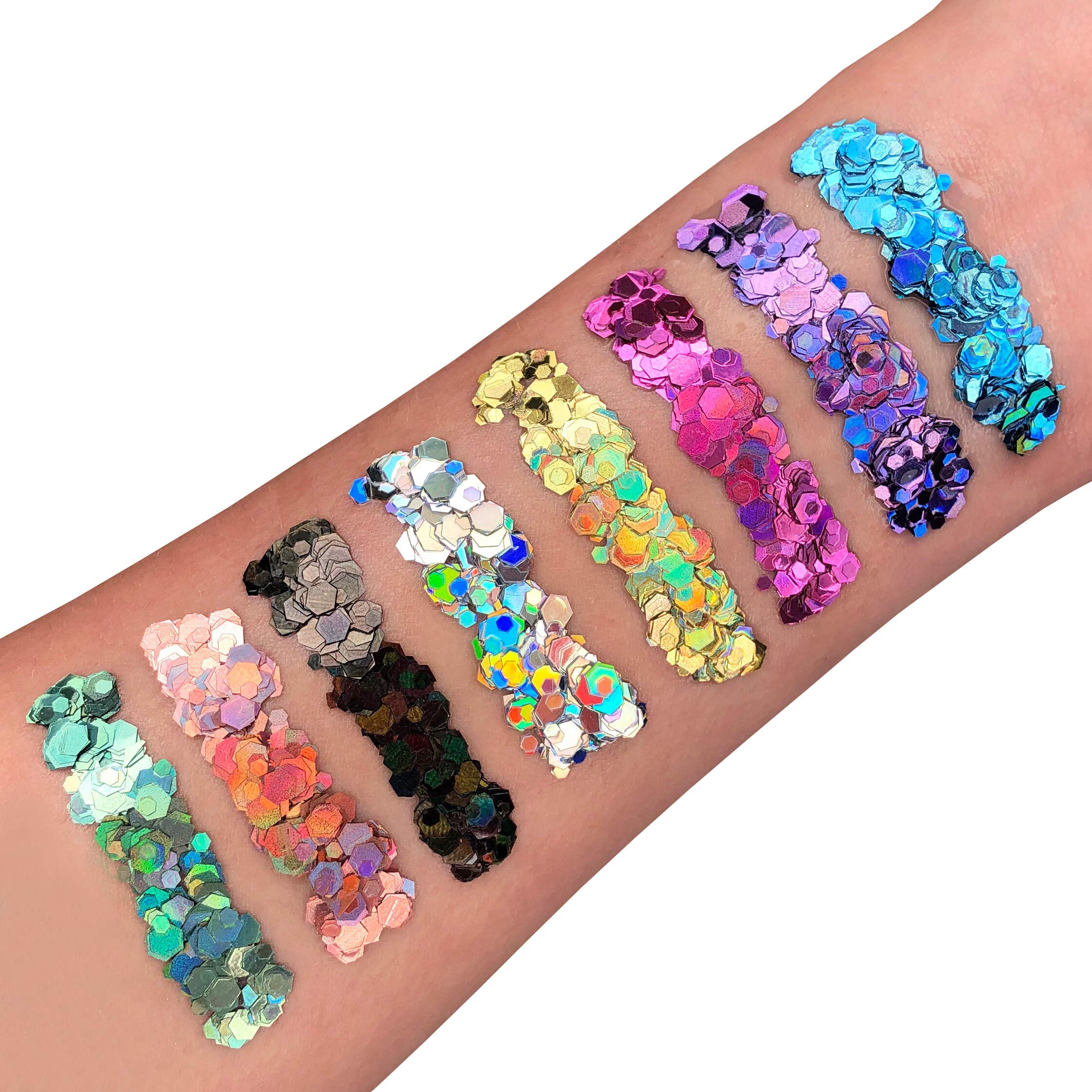 Moon Glitter - Holographic Chunky Glitter Gel for Face & Body (12ml) 11