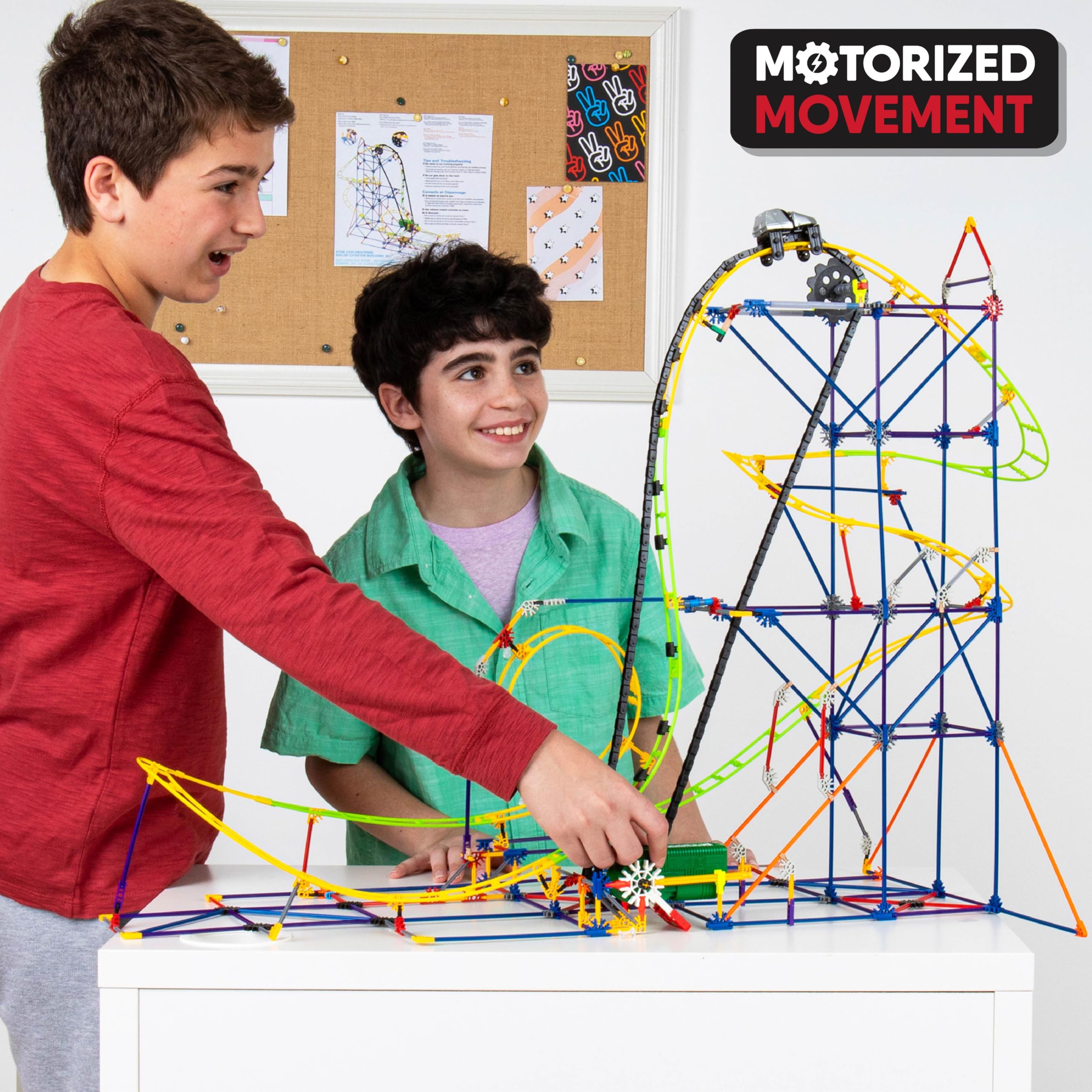 K"nex STEM Explorations Achterbahn-Bausatz – Motorisiertes Lernspielset für Kinder ab 8 Jahren 8