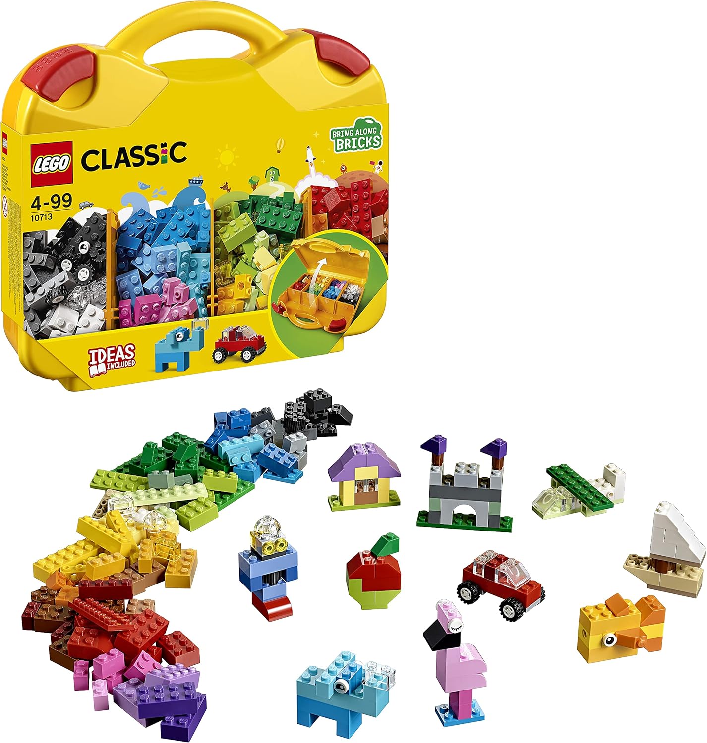 LEGO Classic Creative Suitcase 10713 - Portable Building Set for Kids Ages 4+ 6