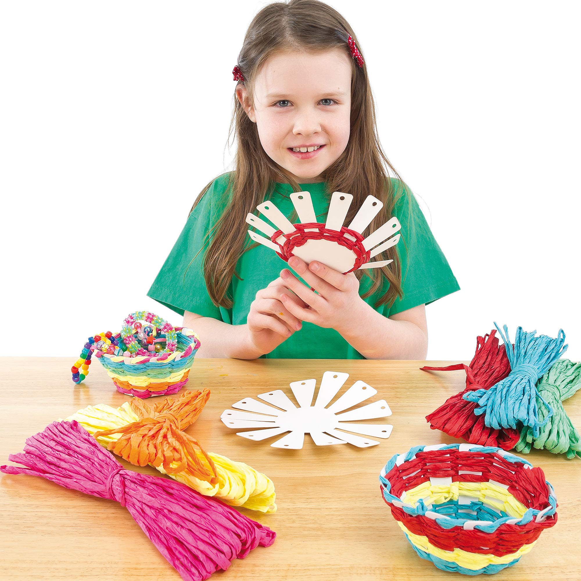 Baker Ross EF656 Basket Weaving Craft Kit - Creative Arts & Crafts Activity for Kids Ages 5+ 7