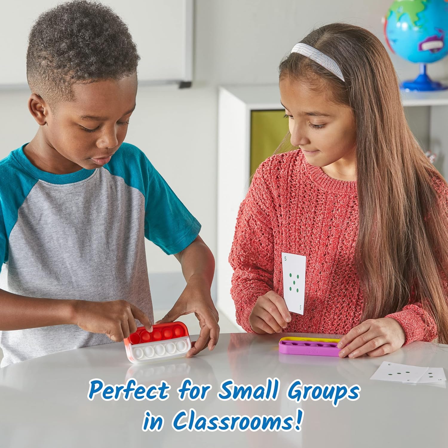 Learning Resources Ten Frame Sensory Bubble Poppers - Educational Math Tool for Kids 3+ 5